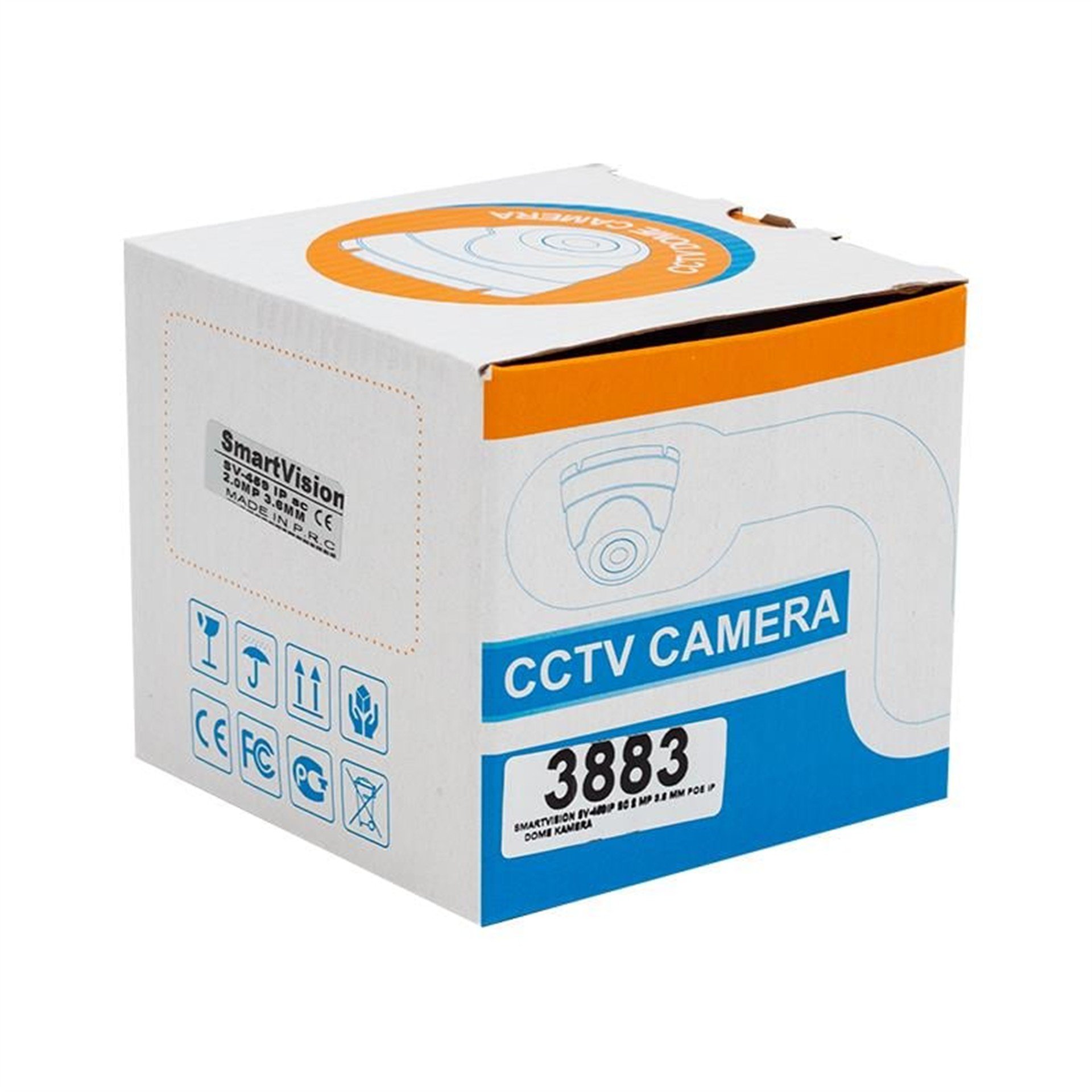 Smartvision Smartvision 2 MP 3.6 Mm Poe IP Dome Kamera SV-459IP - IP Kameralar