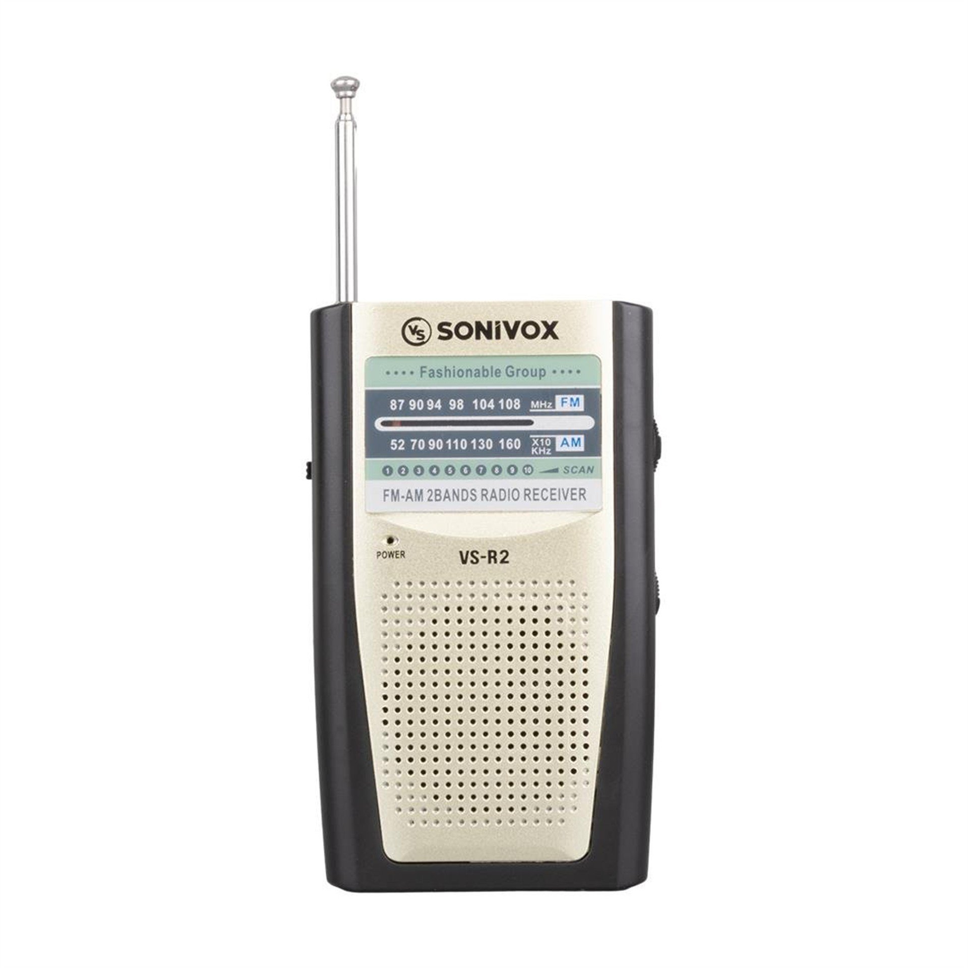 Sonivox Sonivox VS-R2 Analog Radyo Krem Renk - Taşınabilir Radyo