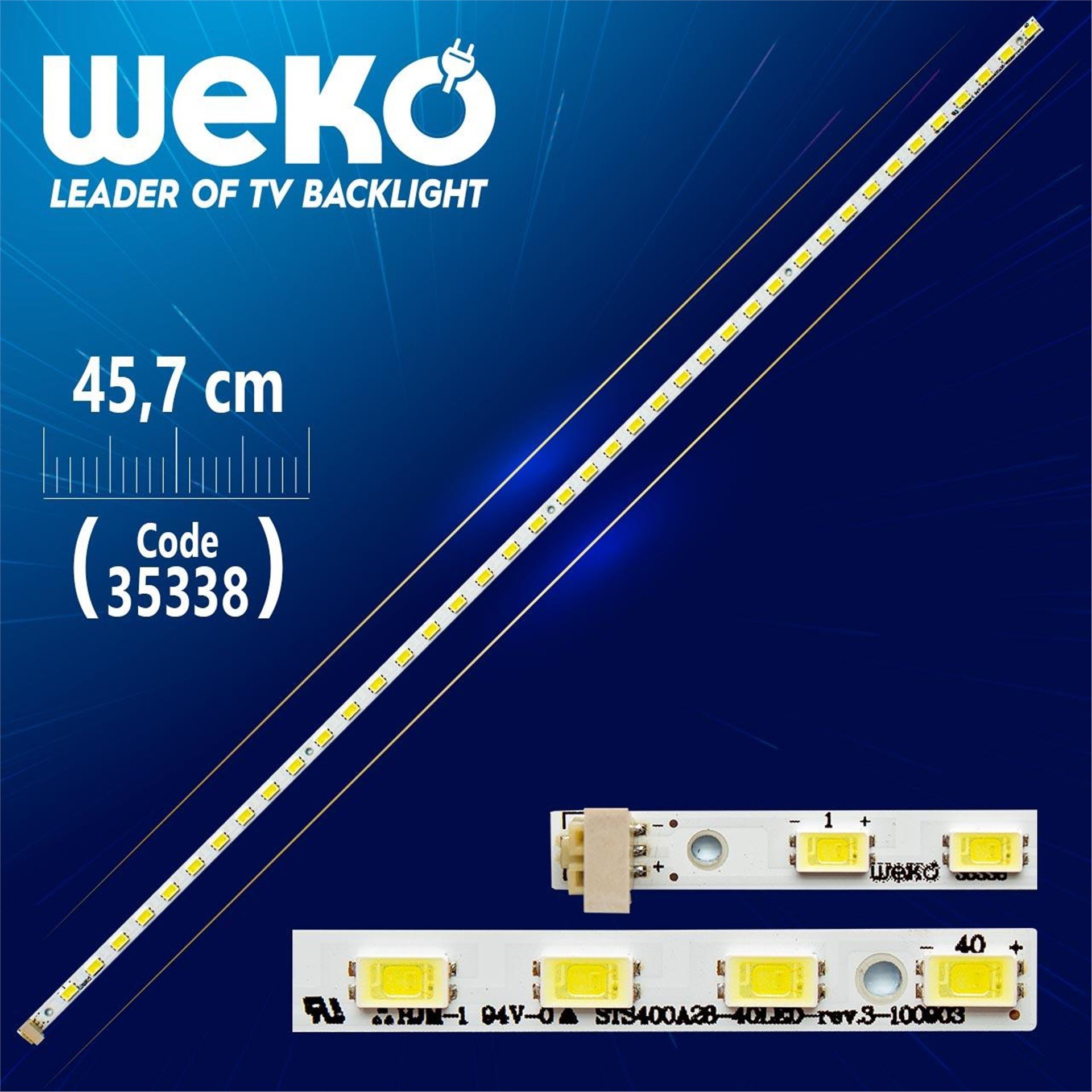 Weko STS400A28_40LED_REV.3_100903 - 45.7 Cm 40 Ledli - (WK-952) - Tv Led Bar - Tv Led Bar