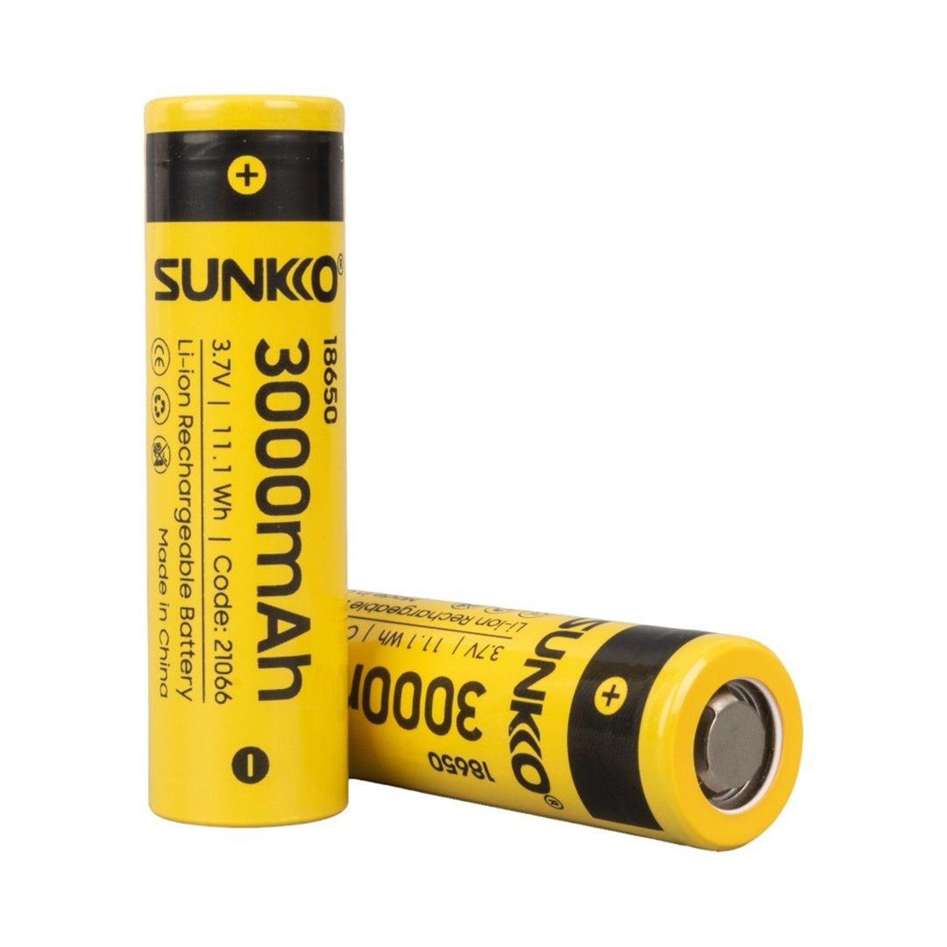 Sunkko Sunkko 3.7 Volt 3000 Mah 18650 Şarj Edilebilir Pil (Tekli) - Piller