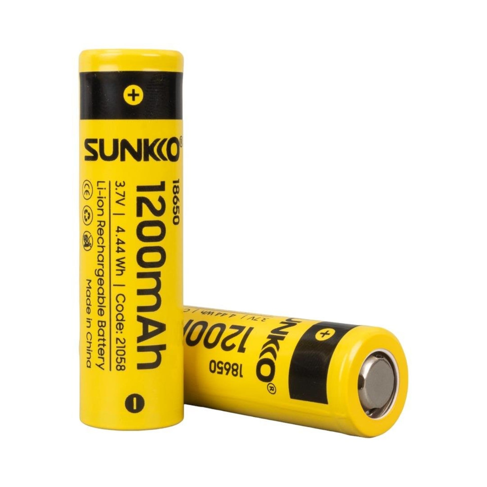 Sunkko Sunkko 3.7 Volt 1200 Mah 18650 Şarj Edilebilir Pil (Tekli) - Piller