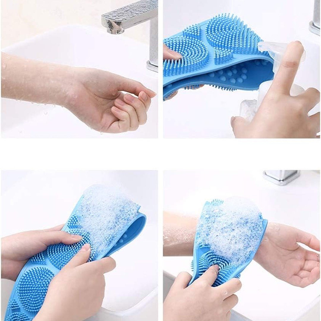 Sunup SN-25949 Çift Taraflı Vücut Ve Sırt Yıkama Silikon Banyo Lifi