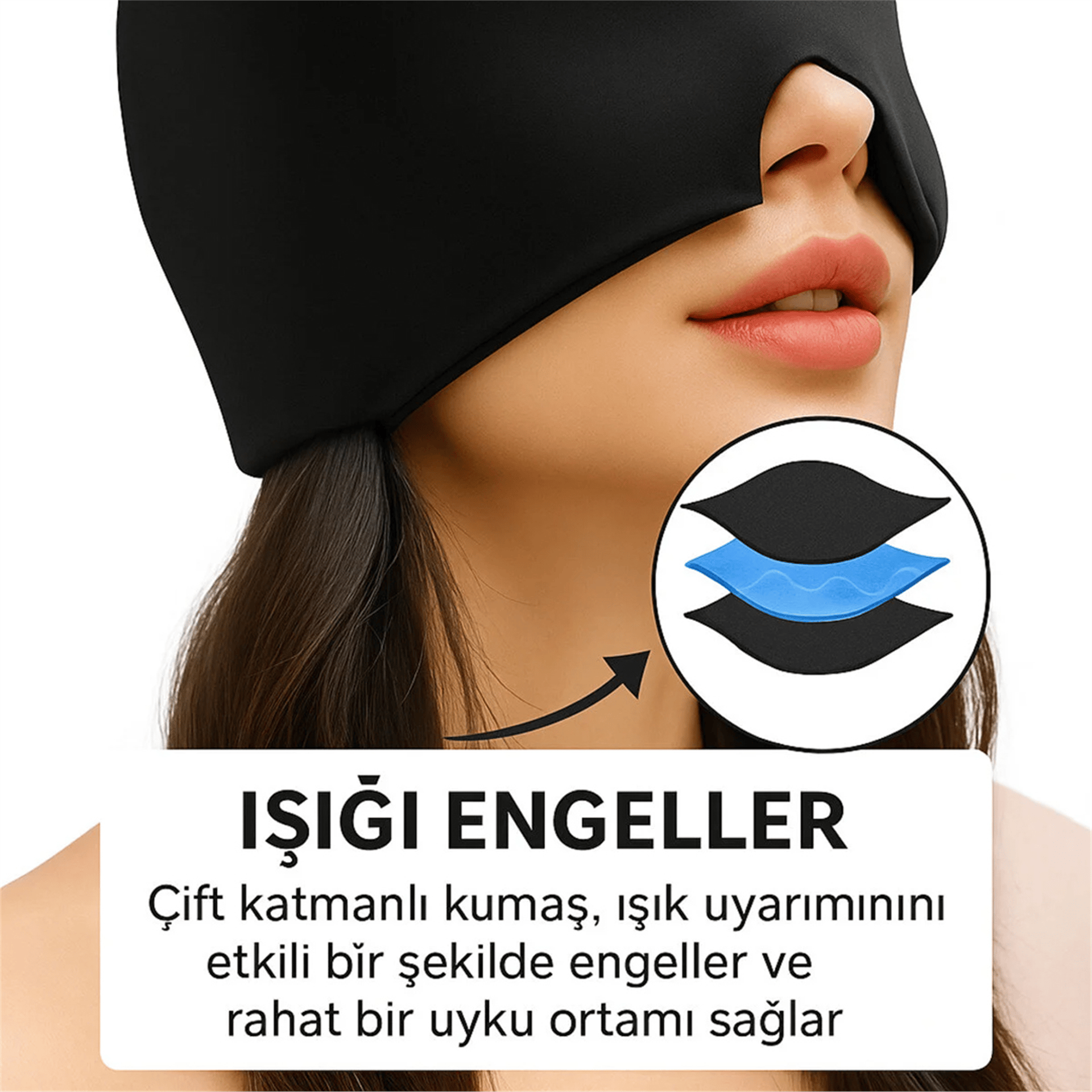 Sunup Sunup SN-30963 Doğal Baş Ağrısı Migren Giderici Jel Kafa Bandı Soğuk Sıcak Kompres - Ev ve Yaşam
