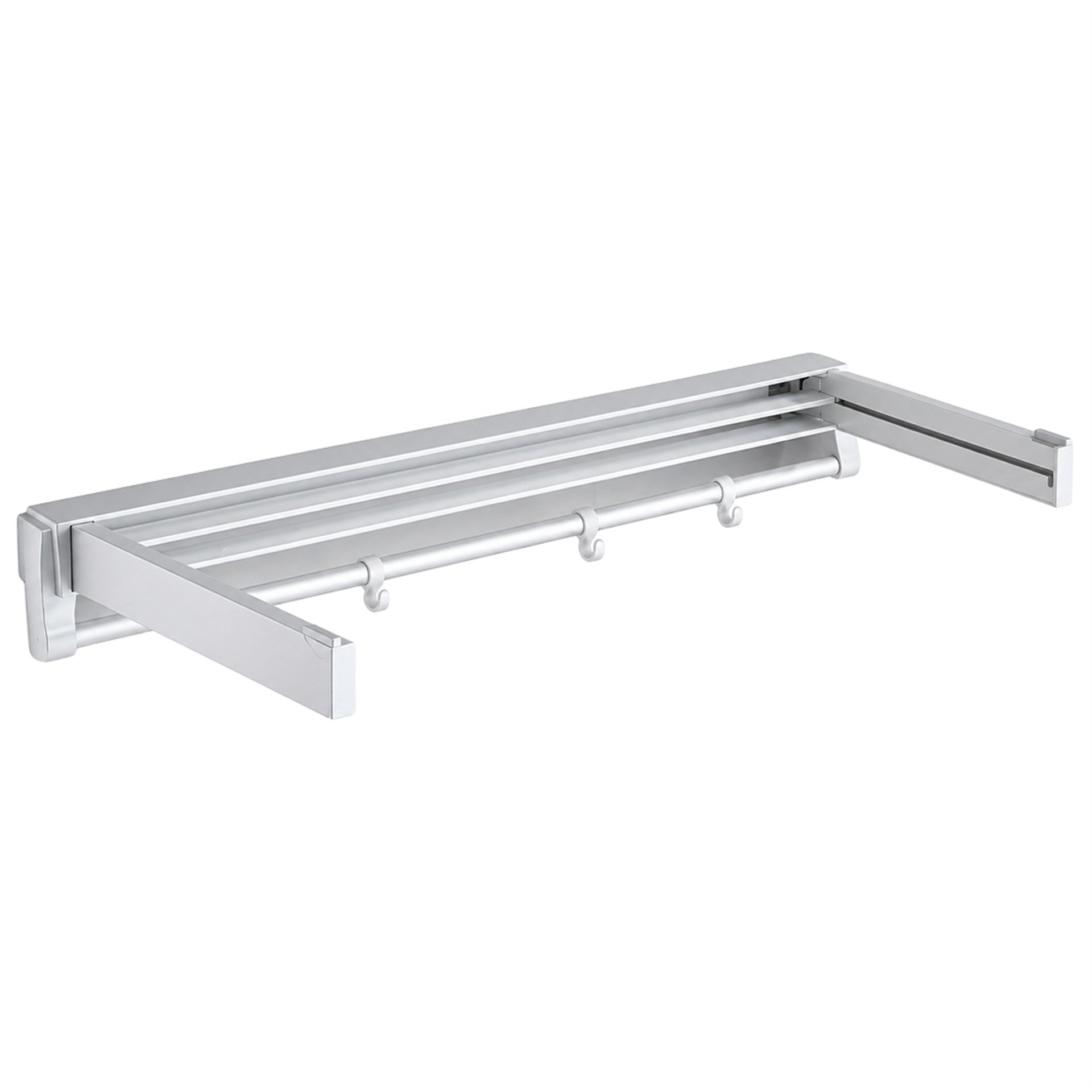 Sunup Sunup SN-37717 Katlanabilir Çamaşır Askılığı Duvara Monte Gizli Balkon Akordeon Kurutma Beyaz - Ev ve Yaşam