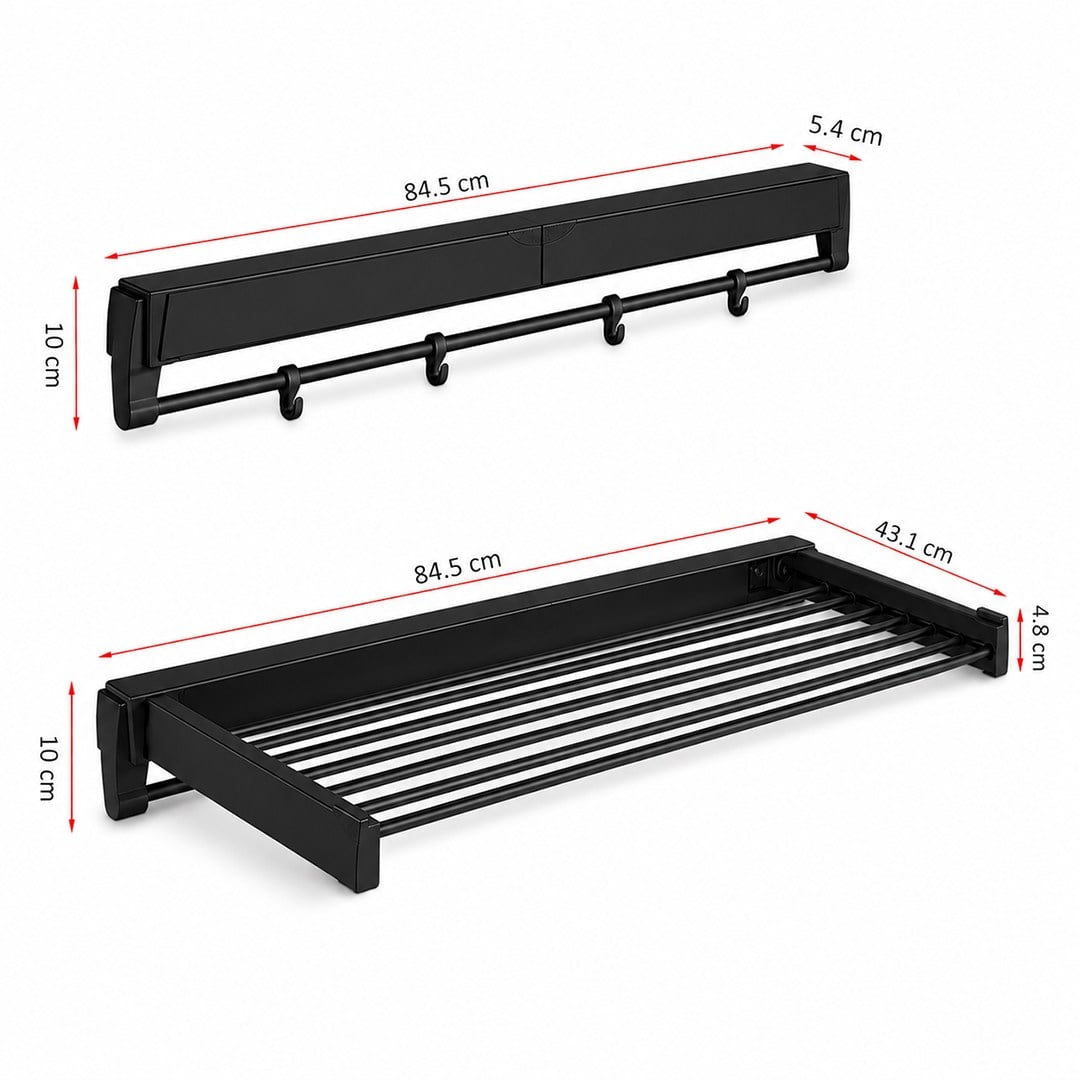 SUNUP SN-37718 KATLANABİLİR ÇAMAŞIR ASKILIĞI DUVARA MONTE GİZLİ BALKON AKORDEON KURUTMA