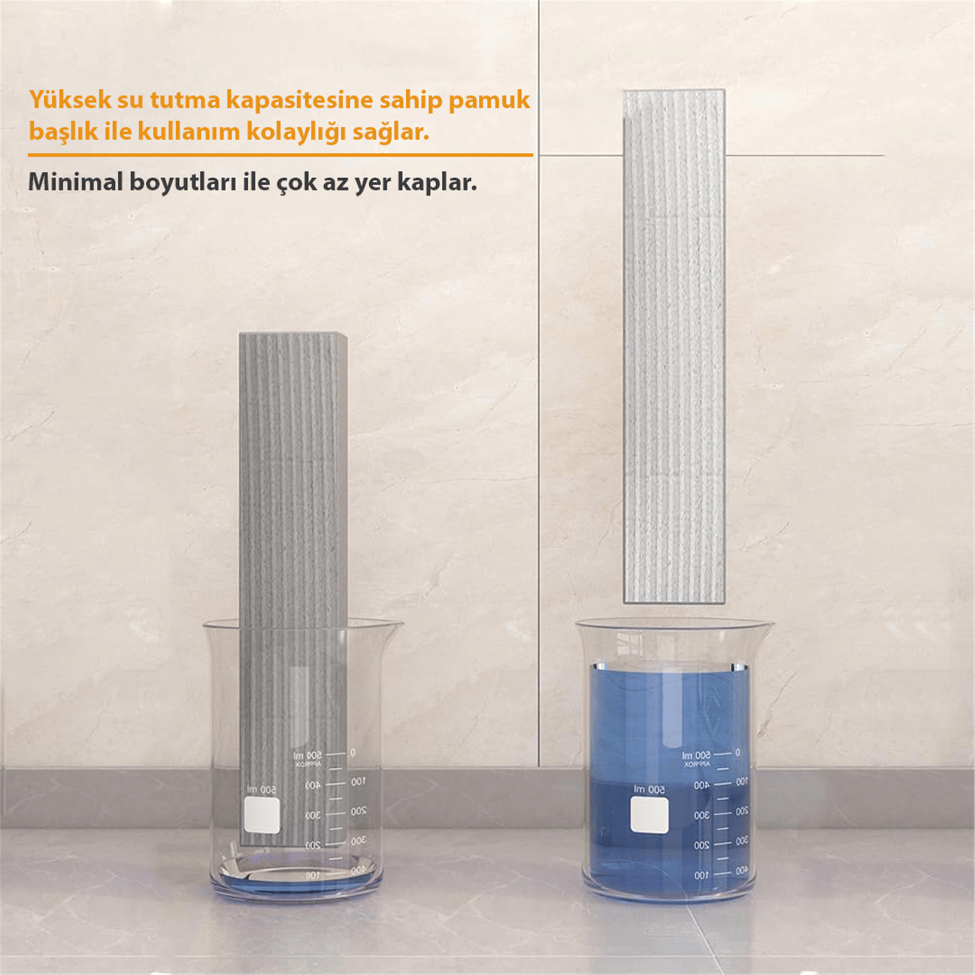 Sunup Sunup SN-37730 Mini Taşınabilir Sıkma Mekanizmalı Yüksek Emici Pratif Mop - Ev ve Yaşam