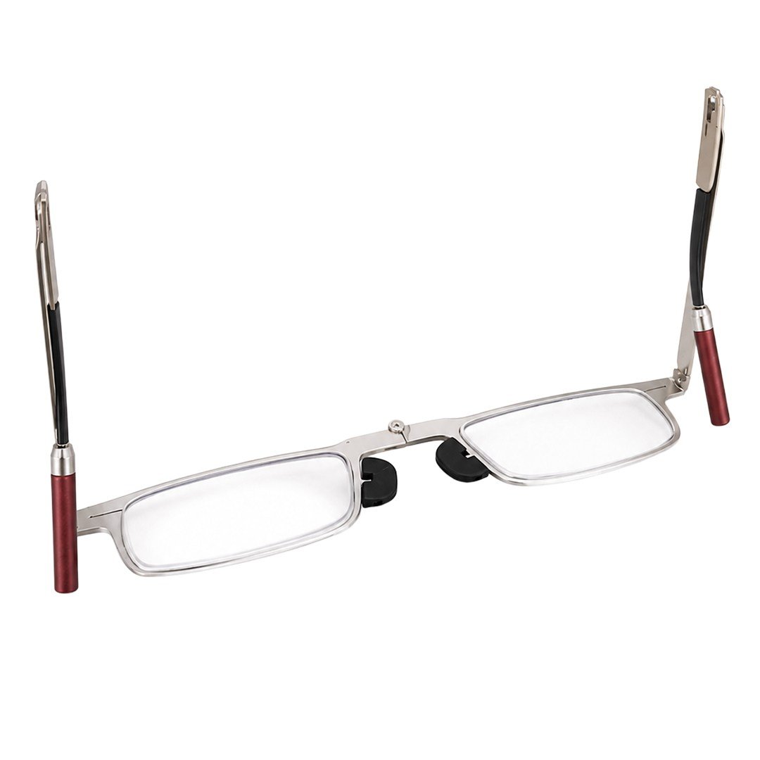 SUNUP SN-37738 KATLANABİLİR TAŞINABİLİR METAL PRESBİYOPİ OKUMA GÖZLÜĞÜ (+3 DİOPTRİ) MAVİ IŞIK FİLTRELİ