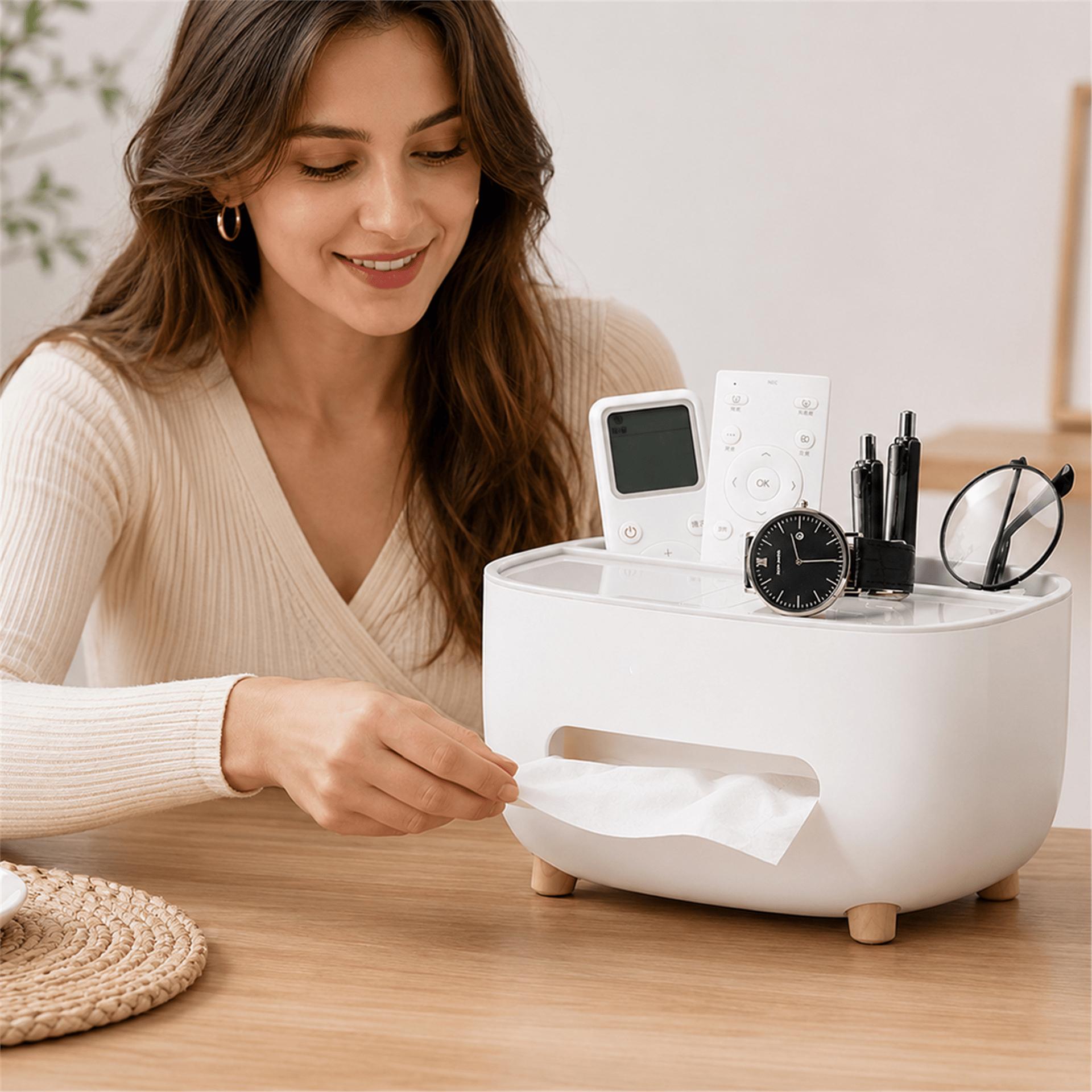 Sunup Sunup SN-37923 Modern Masaüstü Mutfak Banyo Düzenleyici ve Kağıt Havluluk - Ev ve Yaşam
