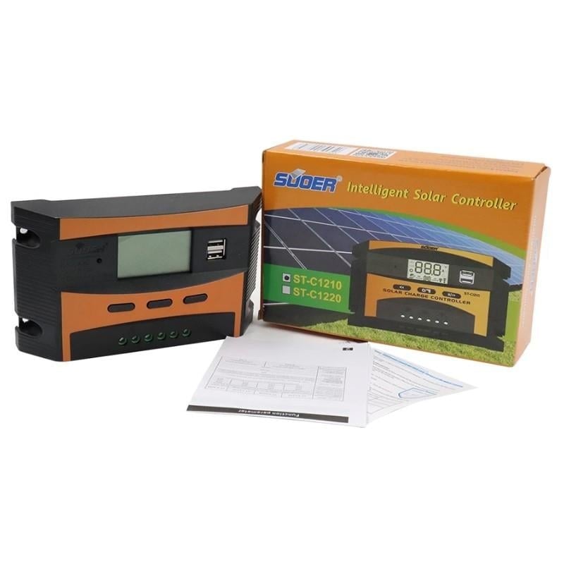 Suoer 12V-24V 10A Digital Otomatik Solar Şarj Regülatörü ST-C1210