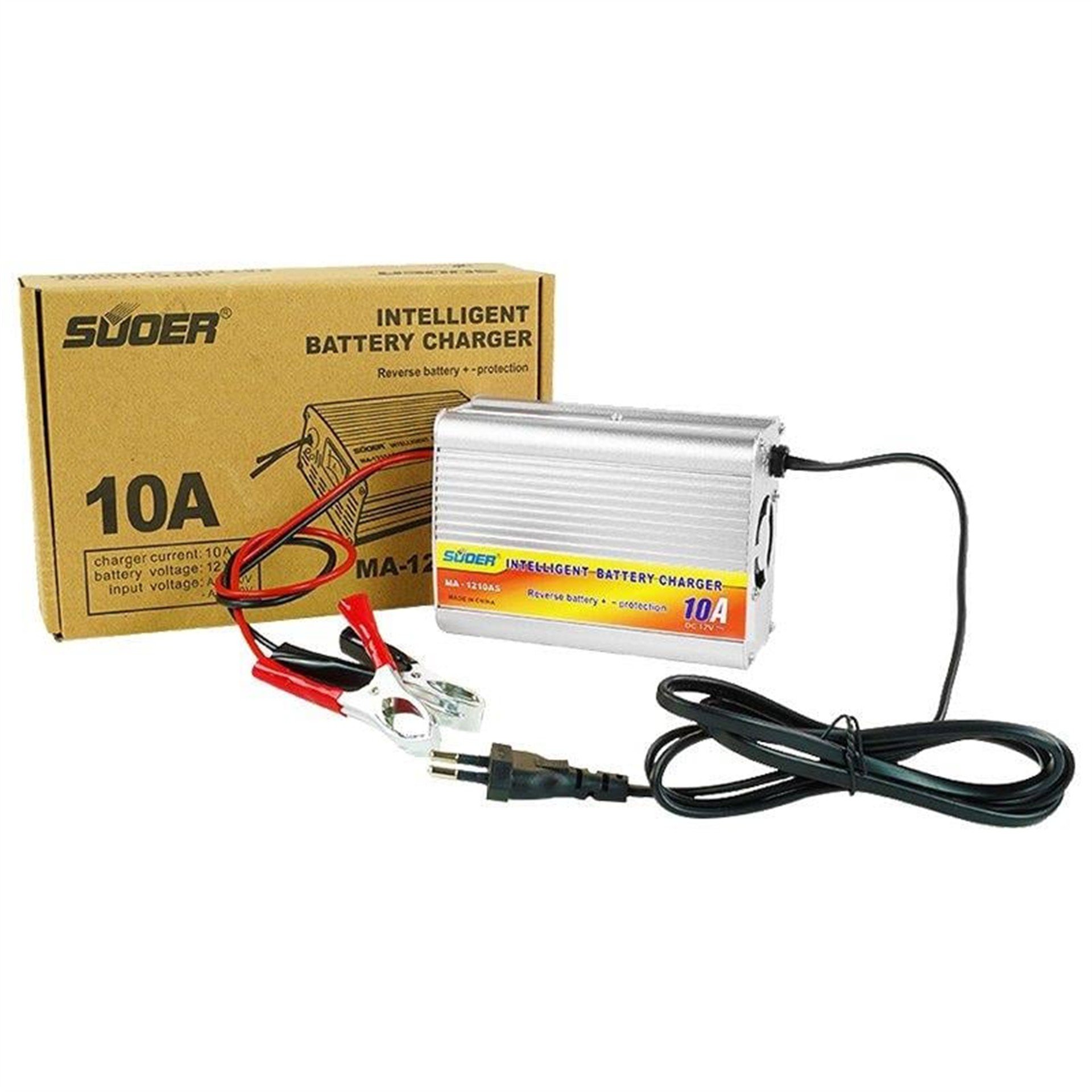 Suoer Suoer MA-1210AS 12 Volt 10 Amper Akıllı Akü Şarj Cihazı - Adaptörler