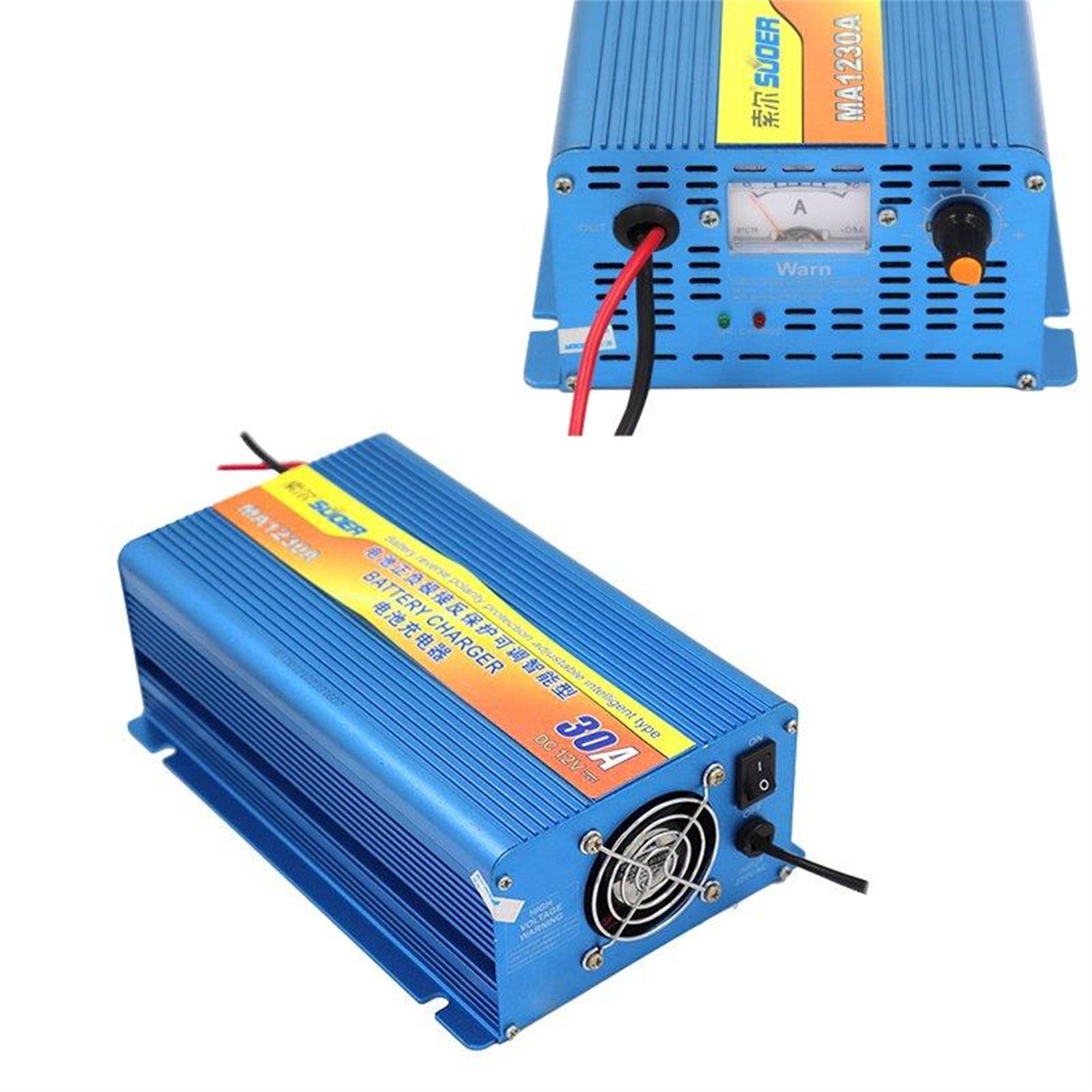 Suoer Suoer MA-1230A 12 Volt 30 Amper Akıllı Akü Şarj Cihazı - Adaptörler