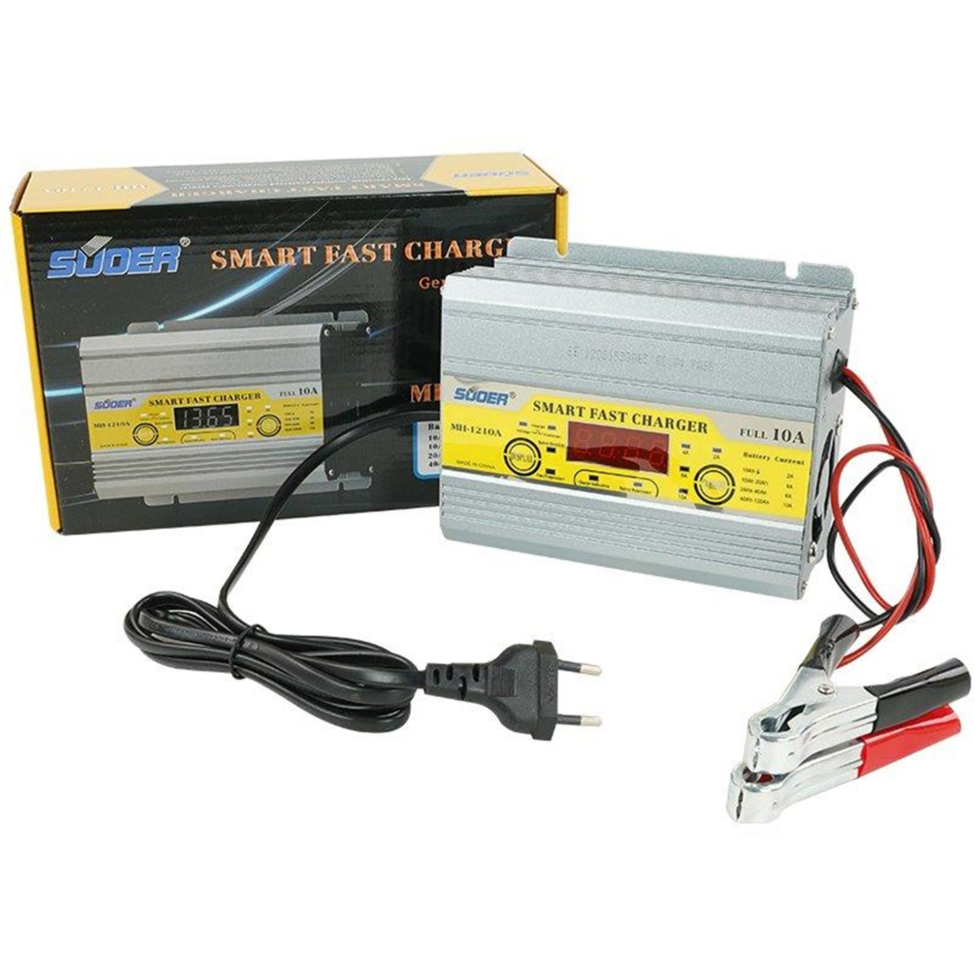 Suoer Suoer MH-1210A 12 Volt Max 10 Amper Akıllı Akü Şarj Cihazı - Adaptörler