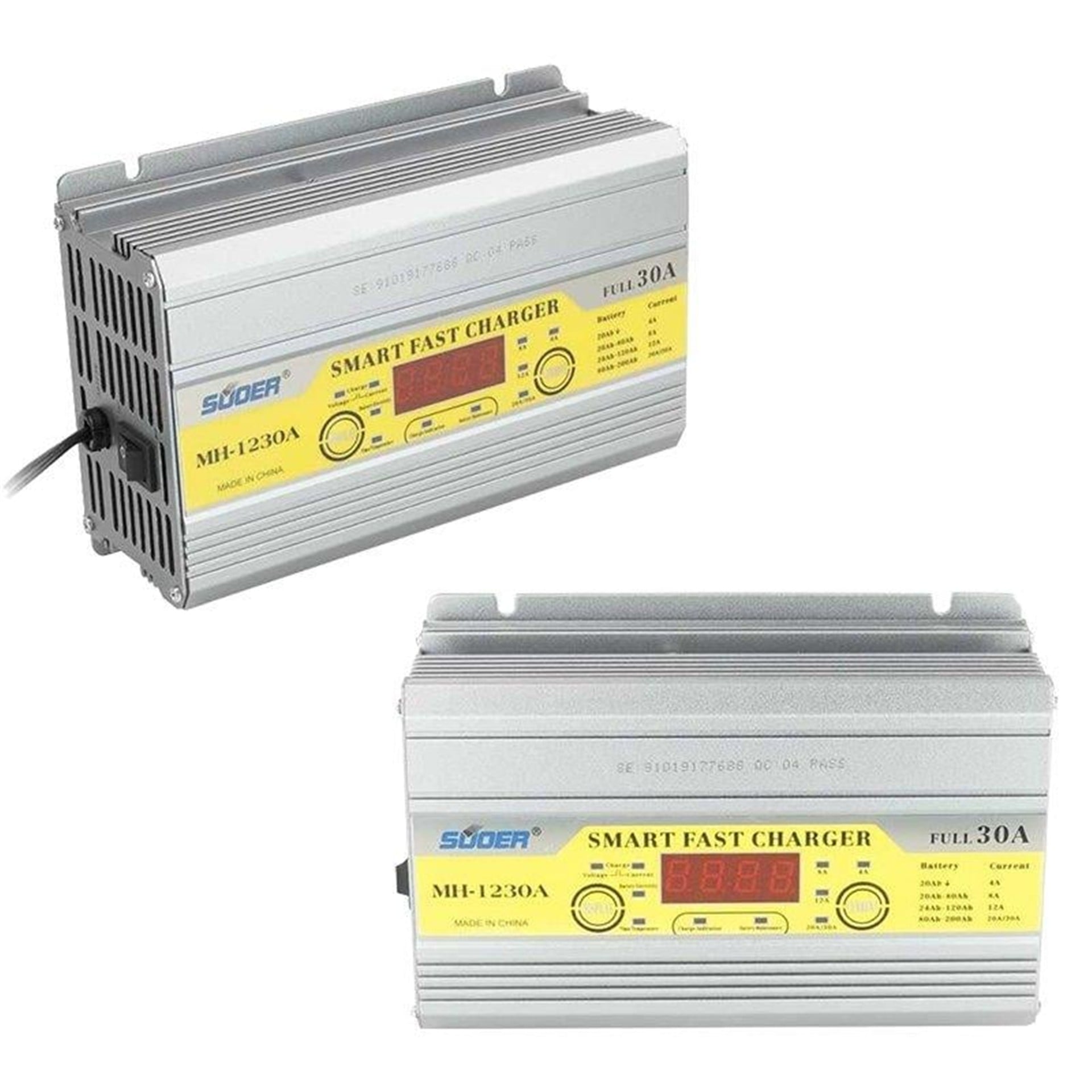 Suoer Suoer MH-1230A 12 Volt Max 30 Amper Akıllı Akü Şarj Cihazı - Adaptörler