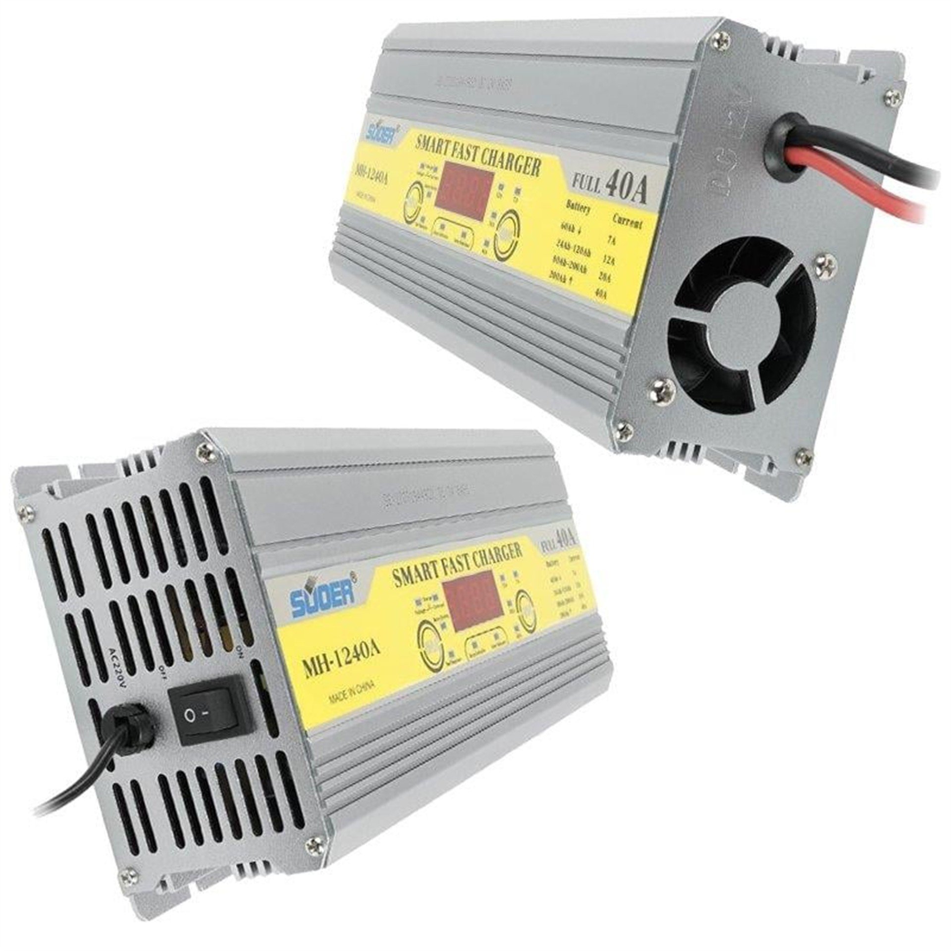 Suoer Suoer MH-1240A 12 Volt Max 40 Amper Akıllı Akü Şarj Cihazı - Adaptörler