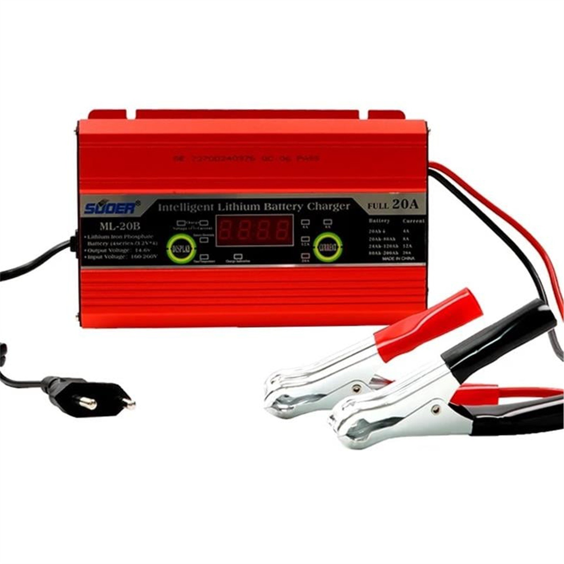 Suoer Suoer ML-20B 12 Volt 20 Amper Akıllı Akü Şarj Cihazı - Akü Şarj Cihazları