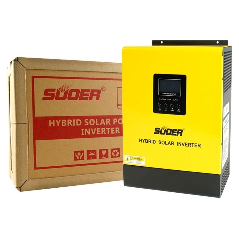 Suoer PS-1K-12 Pwm Solar Şarj Kontrol Cihazlı - AC Şarjlı İnverter