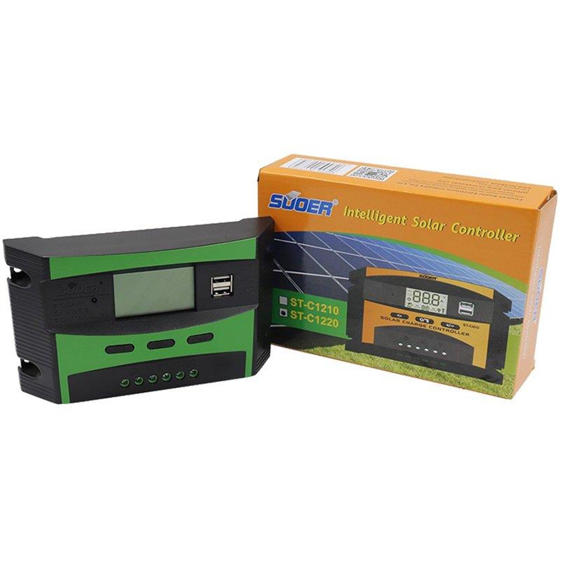 Suoer Suoer ST-C1220 12-24 Volt 20 Amper Akü Şarj Cihazı (2 Usb Girişli 5V-2.1A) - Akü Şarj Cihazları