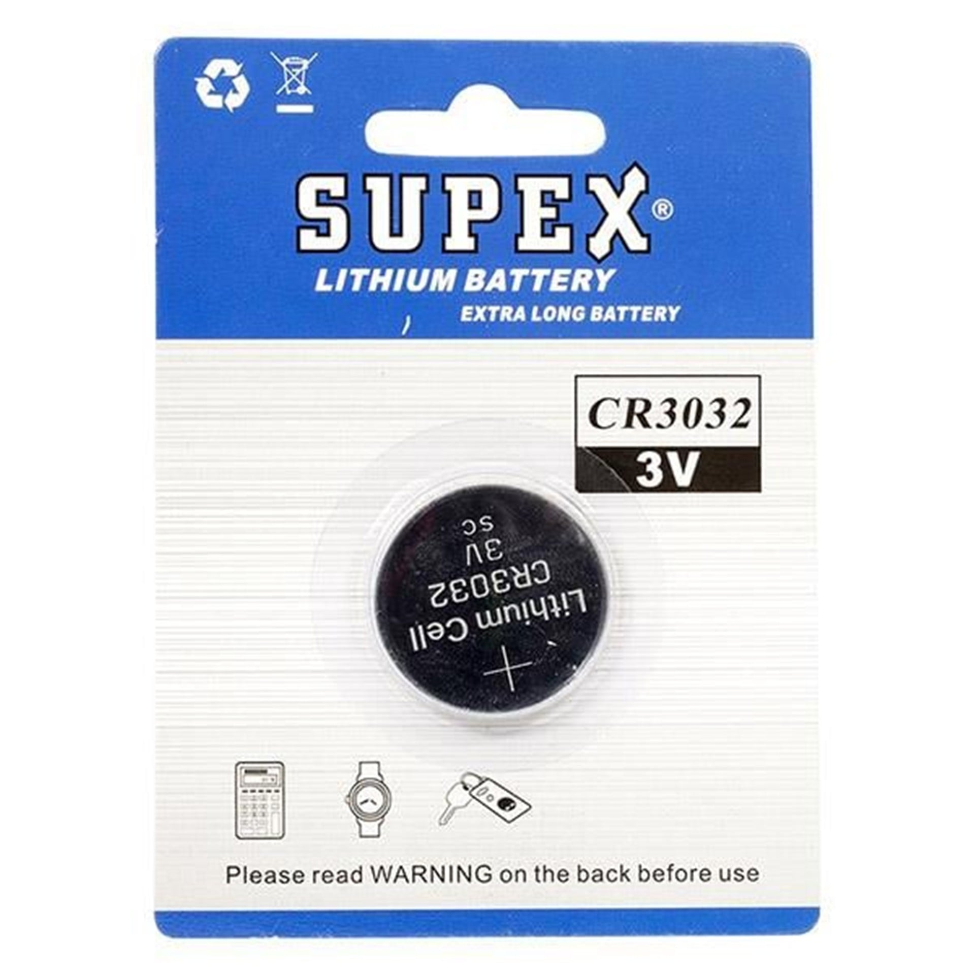 Supex Supex CR3032 3 Volt Lityum Pil Tekli - Piller