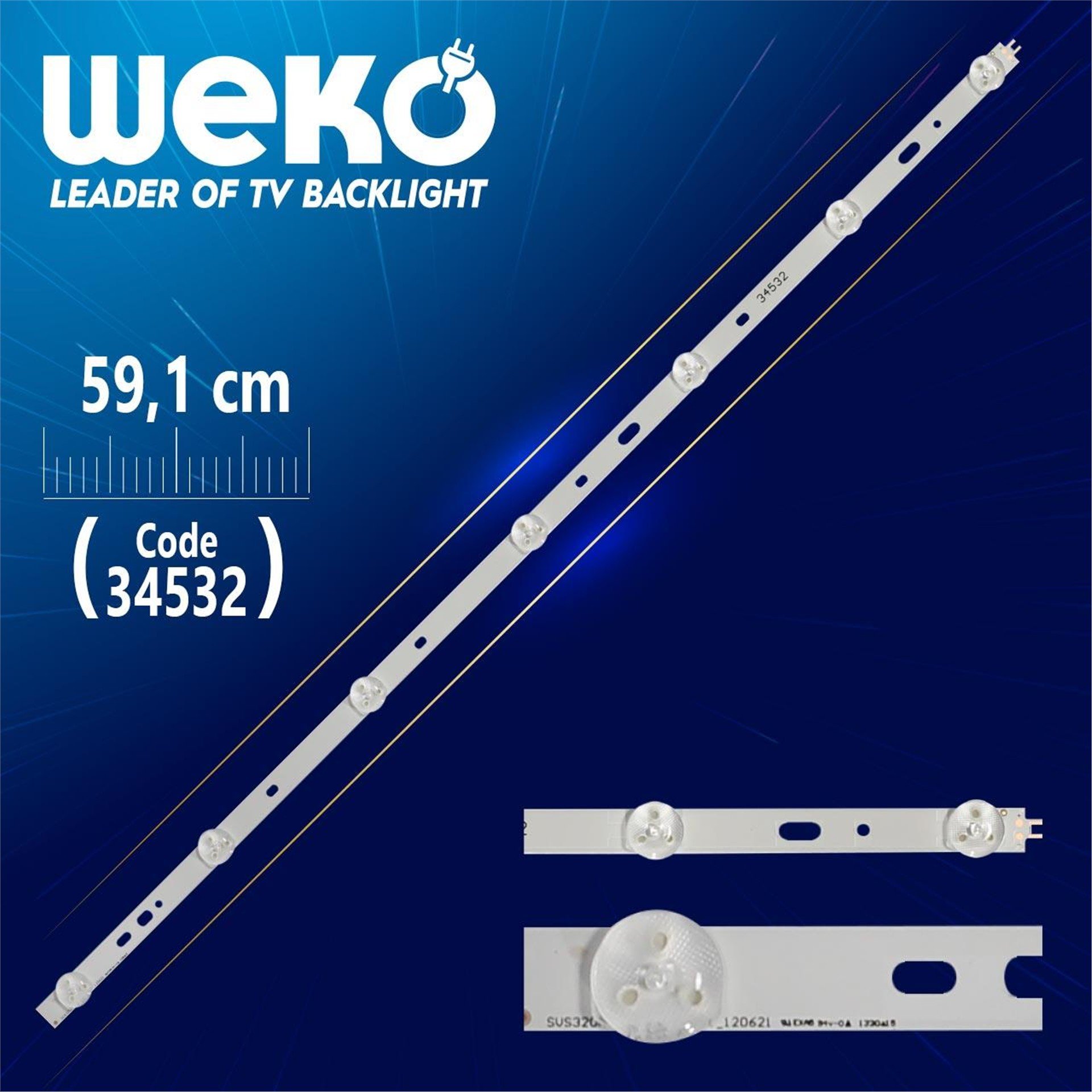 Weko SVS320AD7_7LED_REV.1_120621 - 59.1 Cm 7 Ledli - WK-02 Led Tv Bar - Tv Led Bar