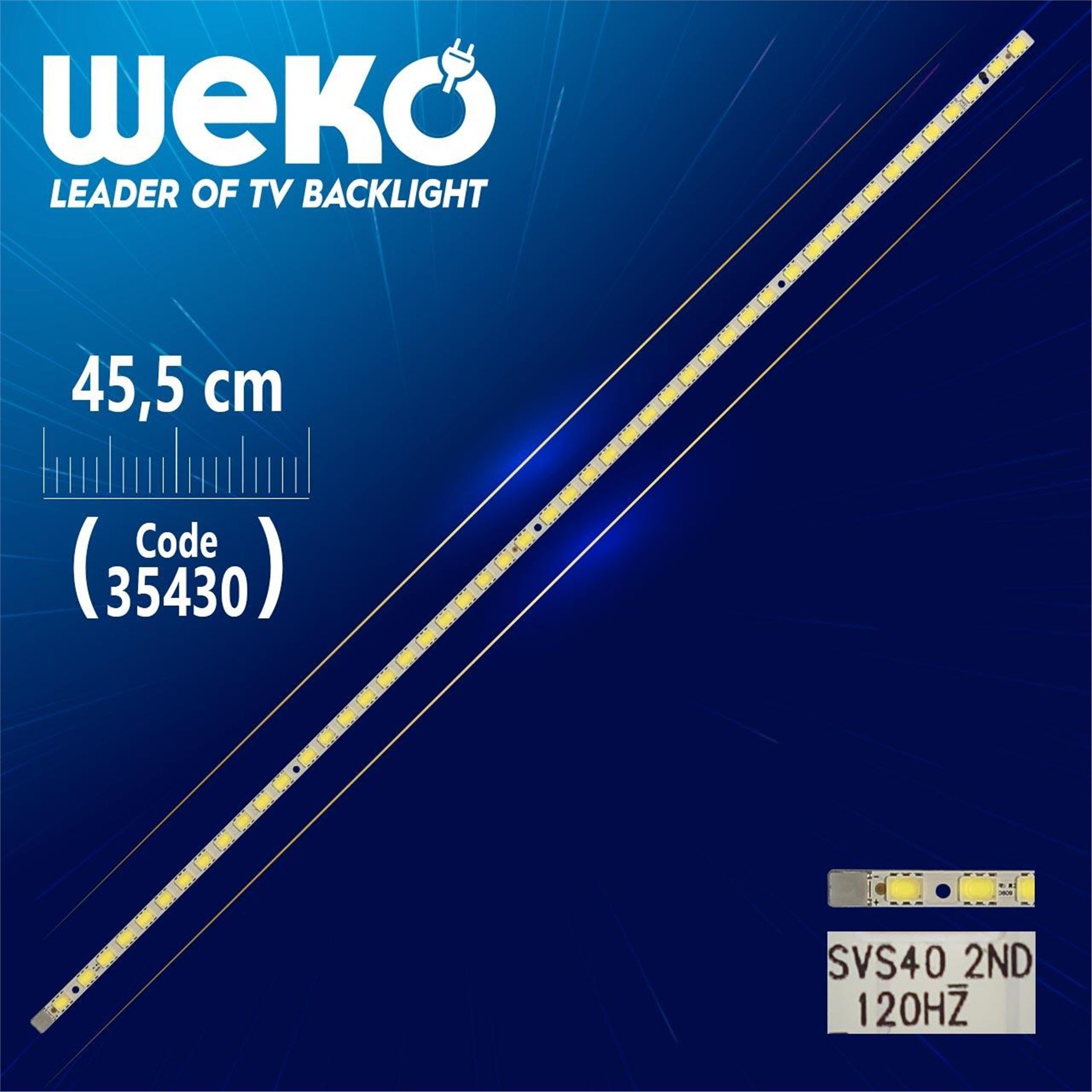 Weko SVS40 2ND 120HZ - 45.5 Cm 48 Ledli - WK-269 Led Tv Bar - Tv Led Bar