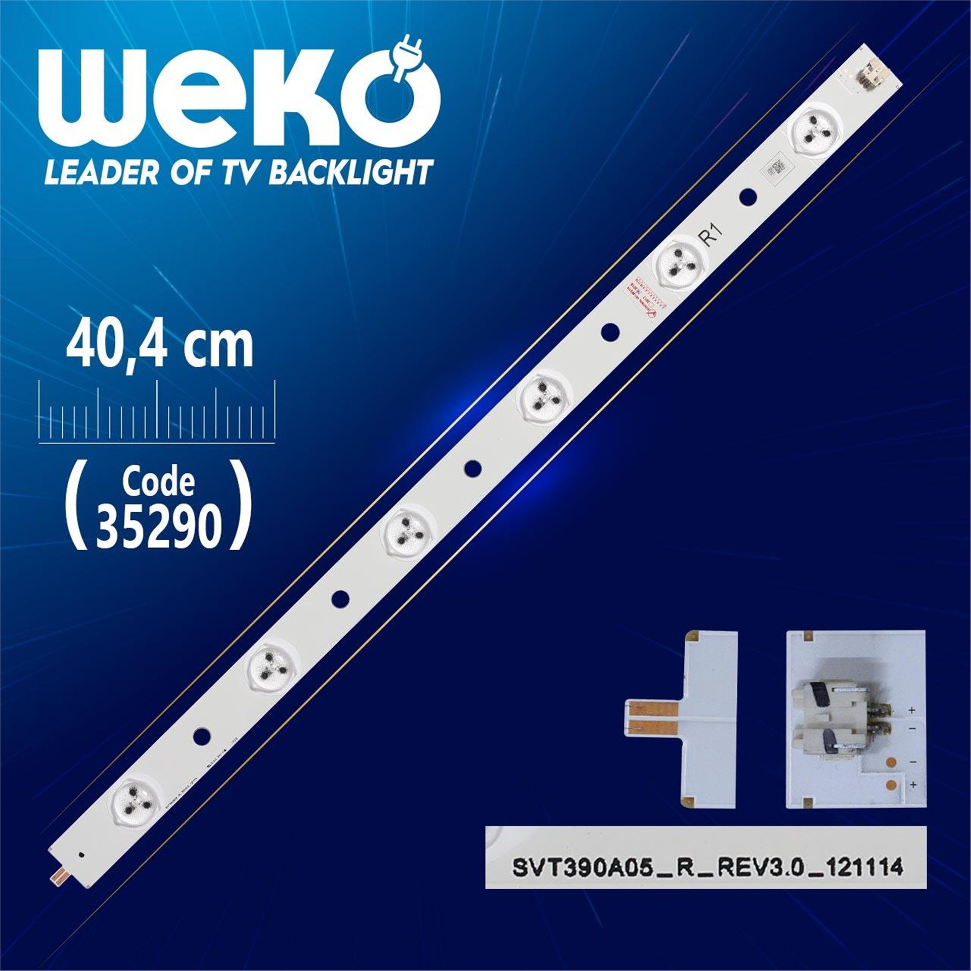 Weko SVT390A05 _ R _ REV3.0_121114 - R1 TYPE - (40.4 Cm) - 6 Ledli - (WK-921) Tv Led Bar - Tv Led Bar