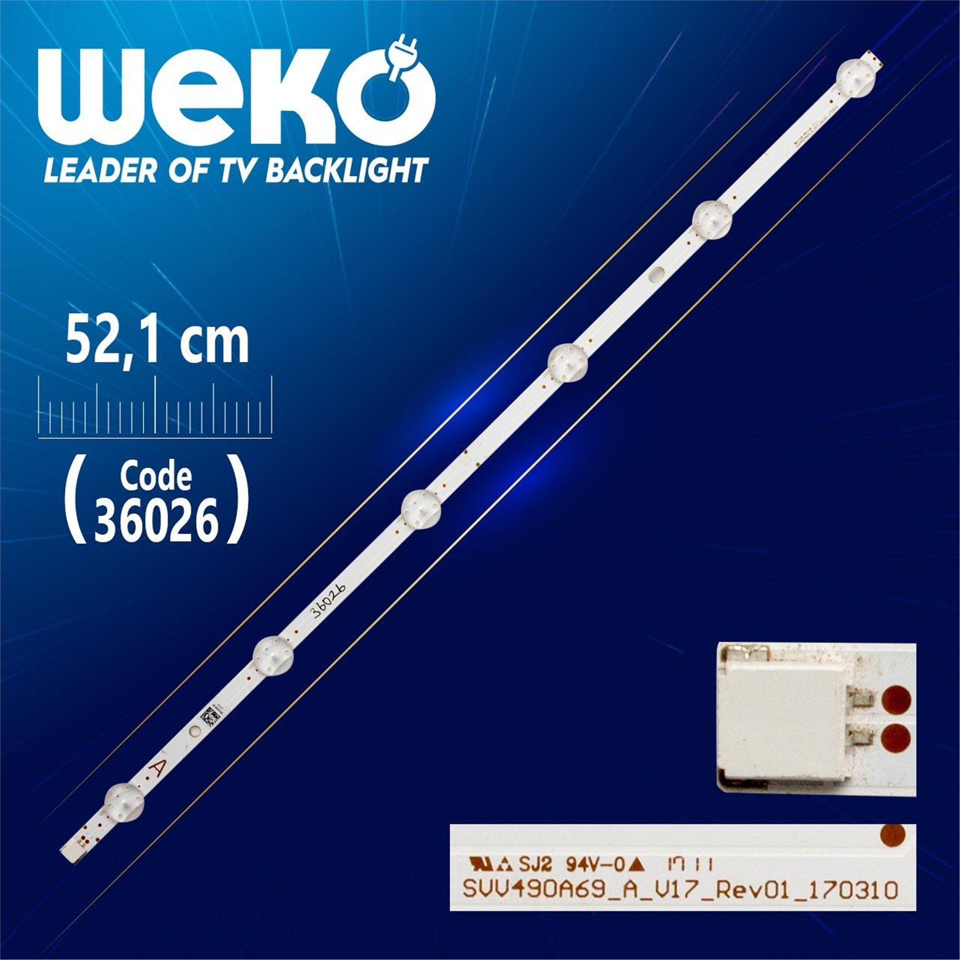 Weko SVV490A69_A_V17_REV01_170310 - 6 LENSLİ 52.1 CM - Tv Led Bar - Tv Led Bar