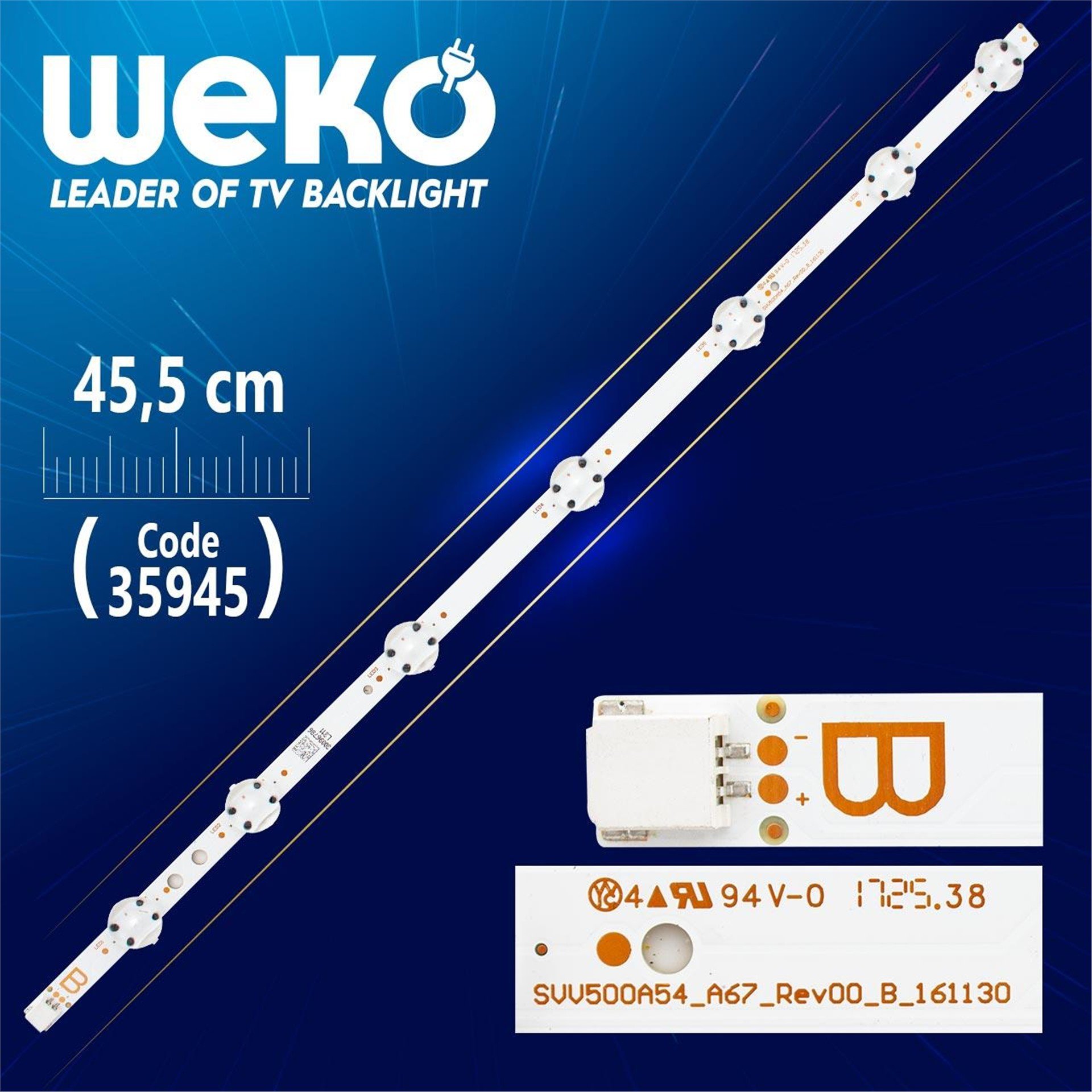 Weko SVV500A54_A67_REV00_B_161130 - 45.5 Cm Tv Led Bar - Tv Led Bar