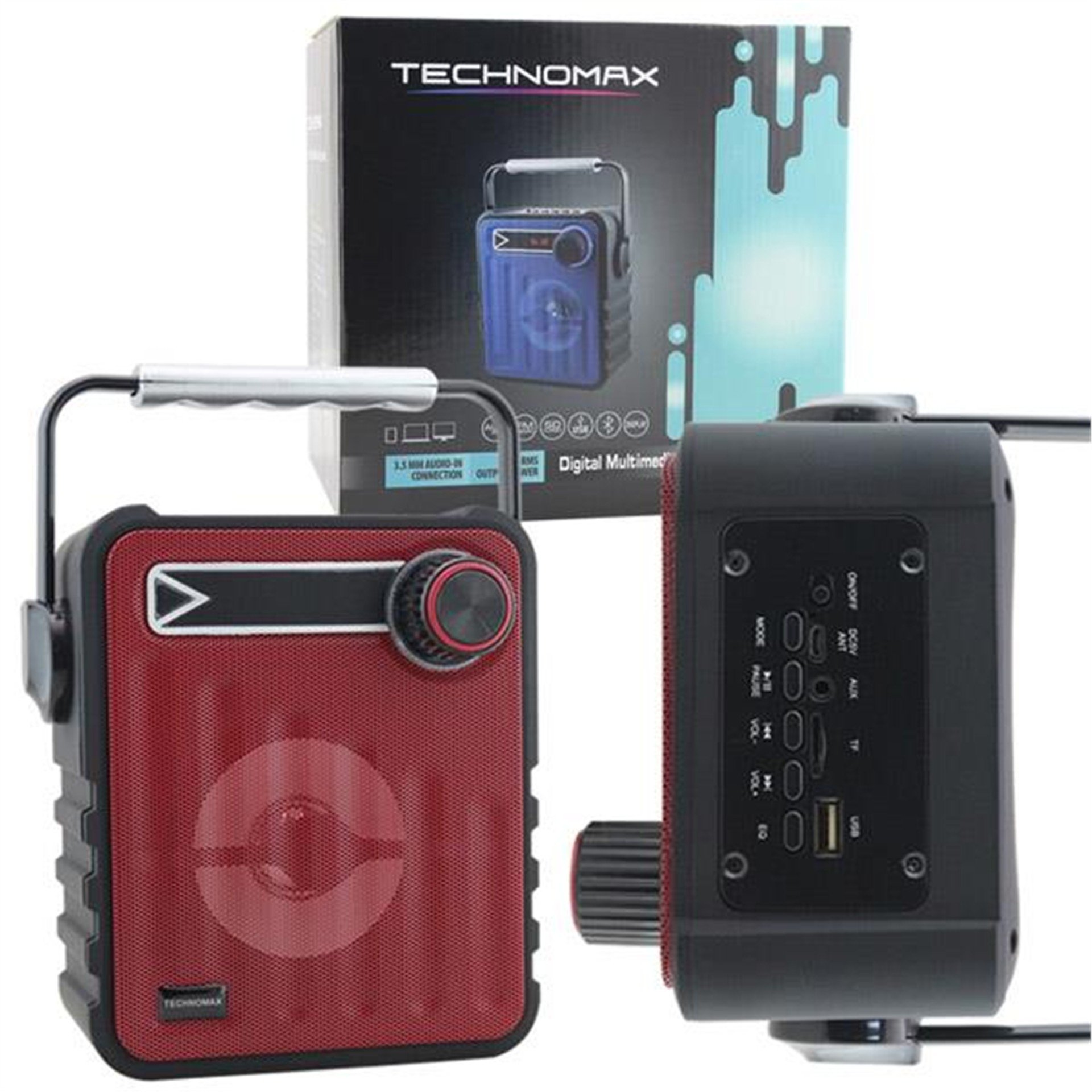 Technomax Technomax TM-2033 USB-SD-FM-Bluetooth Destekli Taşınabilir Speaker - Ses Sistemleri