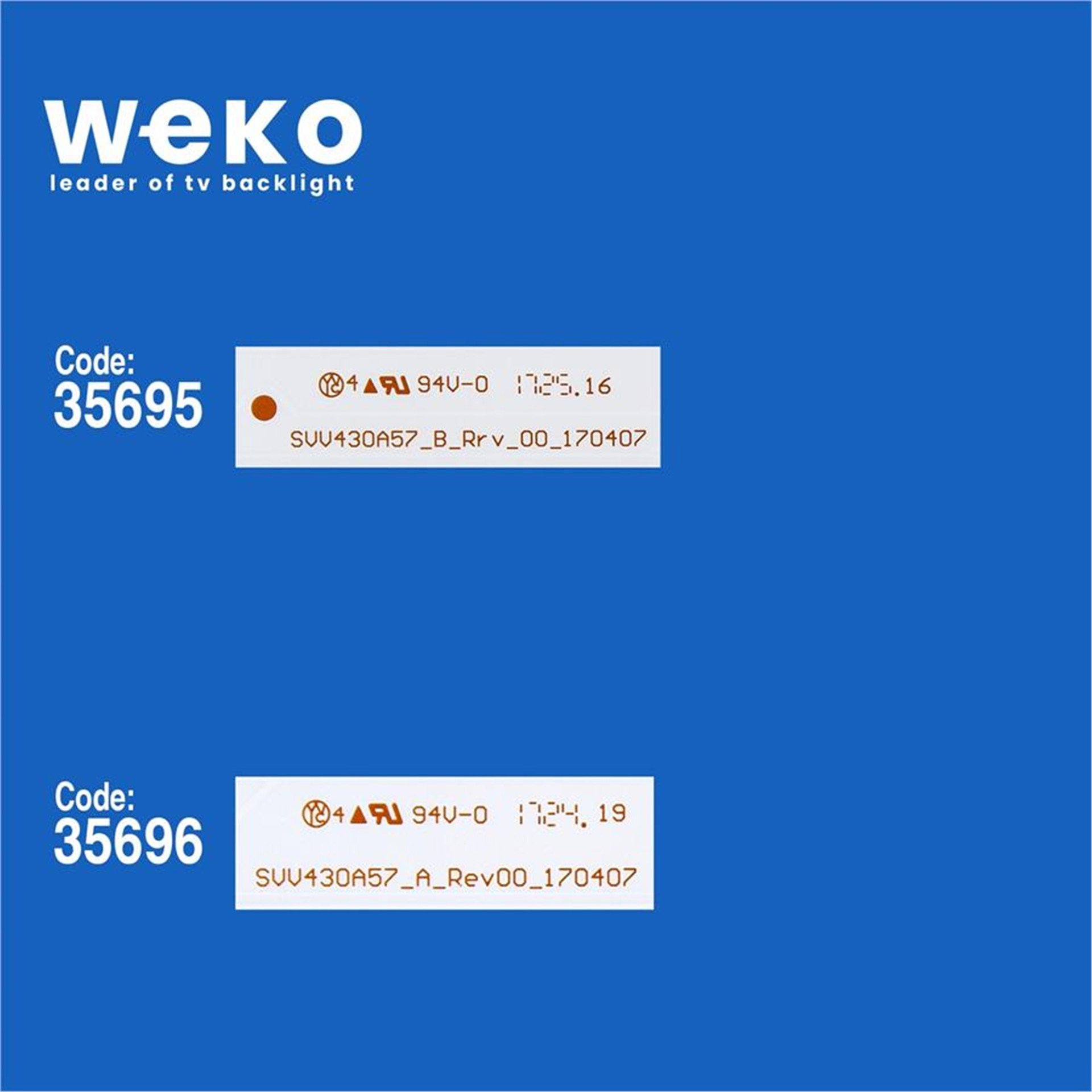 Weko Techwood 43U902 43'' İnç 4 Adet Tv Led Bar - Techwood Led Bar