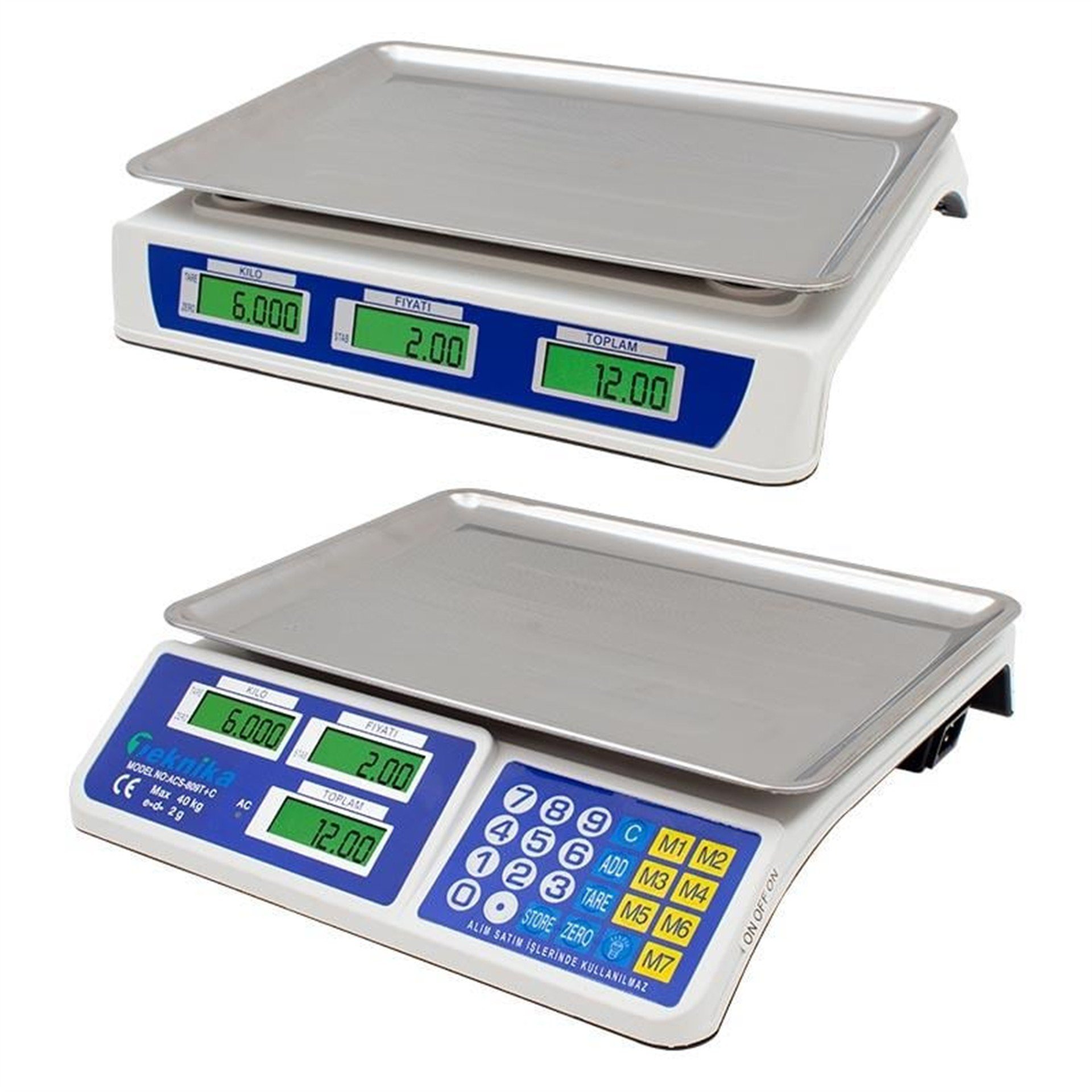 Bozyel Teknika 40 Kg. Elektronik Terazi ACS-809T+C - Küçük Ev Aletleri