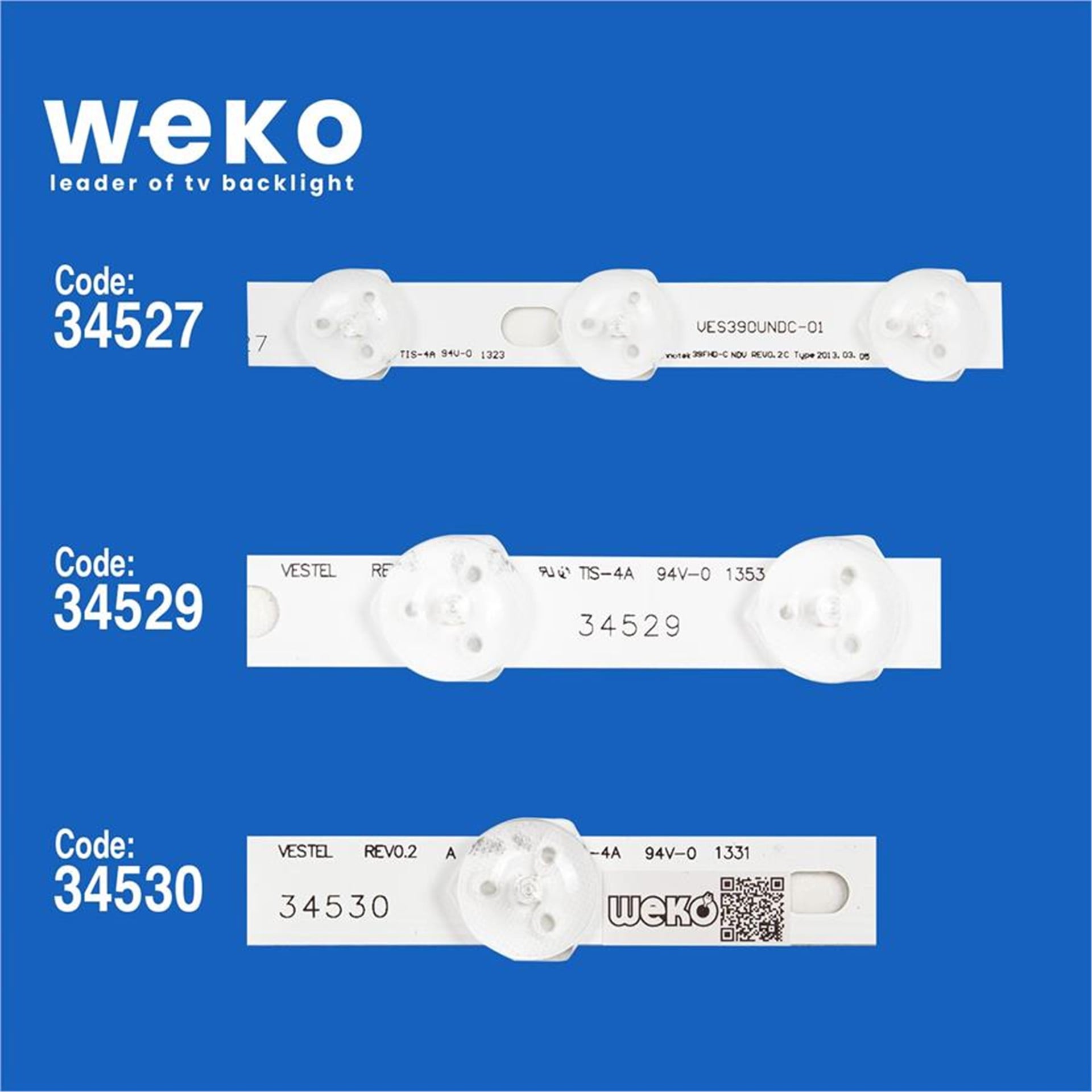 Weko Telefunken D40F182N3CW 40'' İnç 5 Adet Tv Led Bar - Telefunken Led Bar