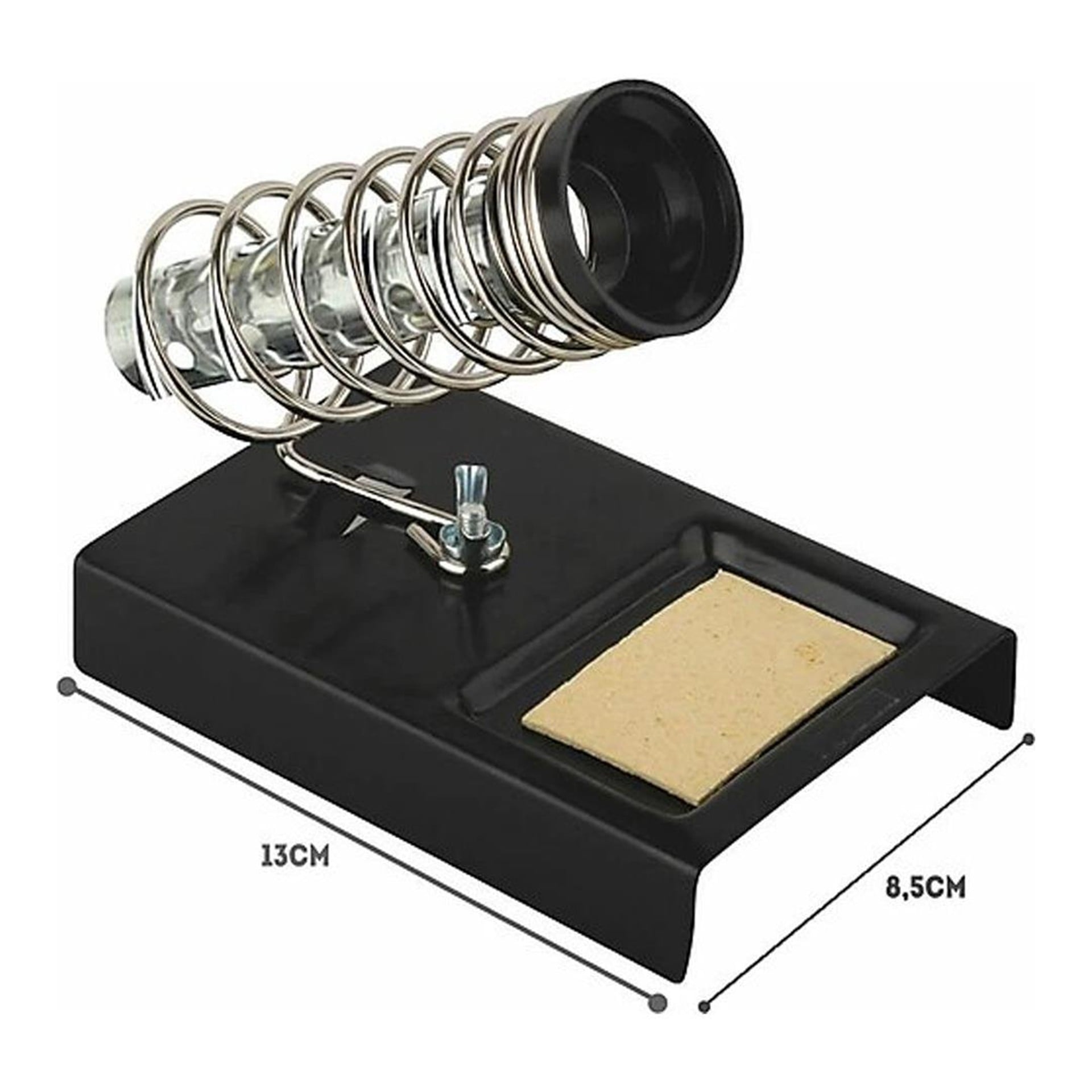 Tenon Tenon TD-10 Yaylı Tip Süngerli Havya Tutucu Metal Standı Siyah - Havya Standı