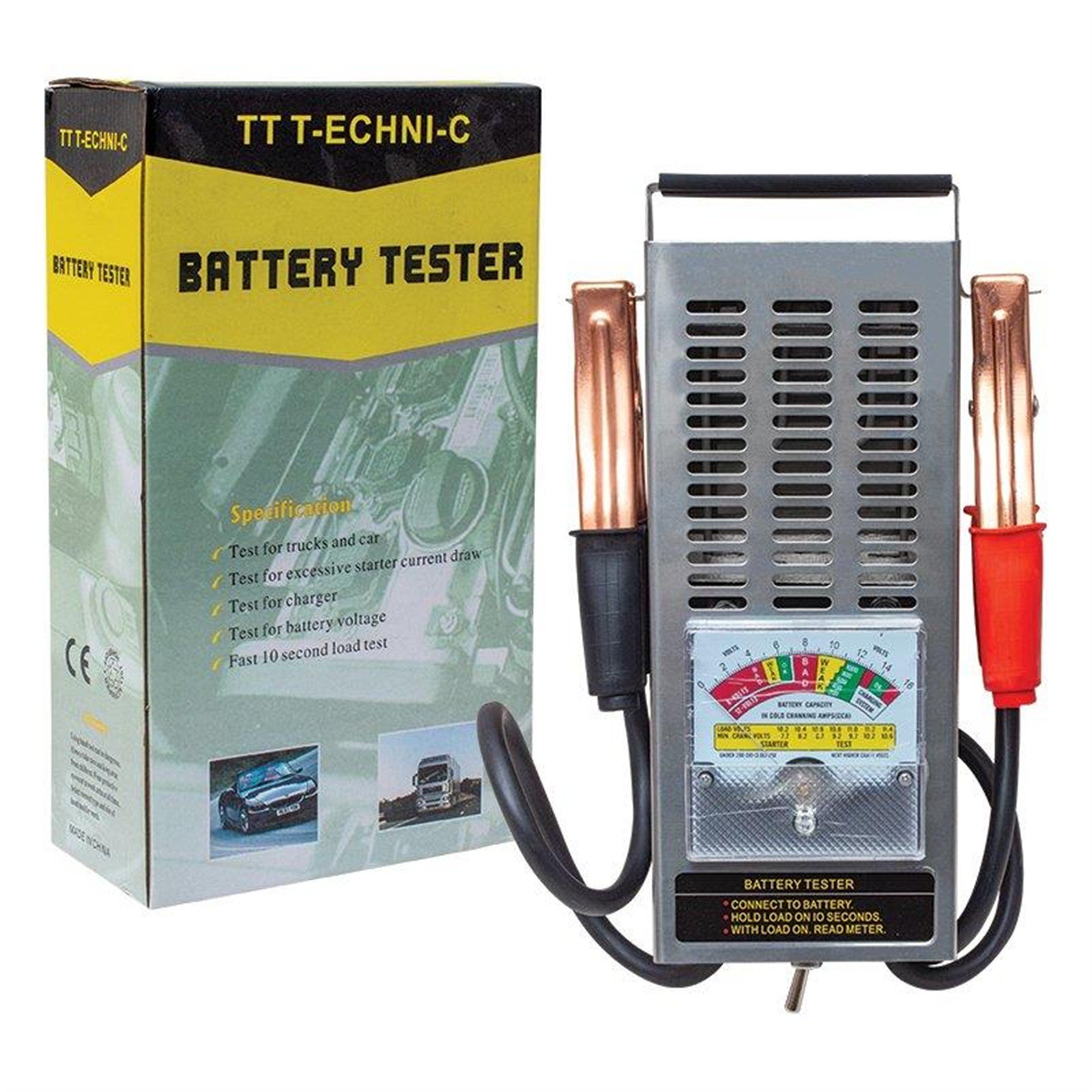TT-Technic TT Technic 2019 100 Amper Analog Batarya Akü Ölçü Test Aleti - Ölçü Aletleri