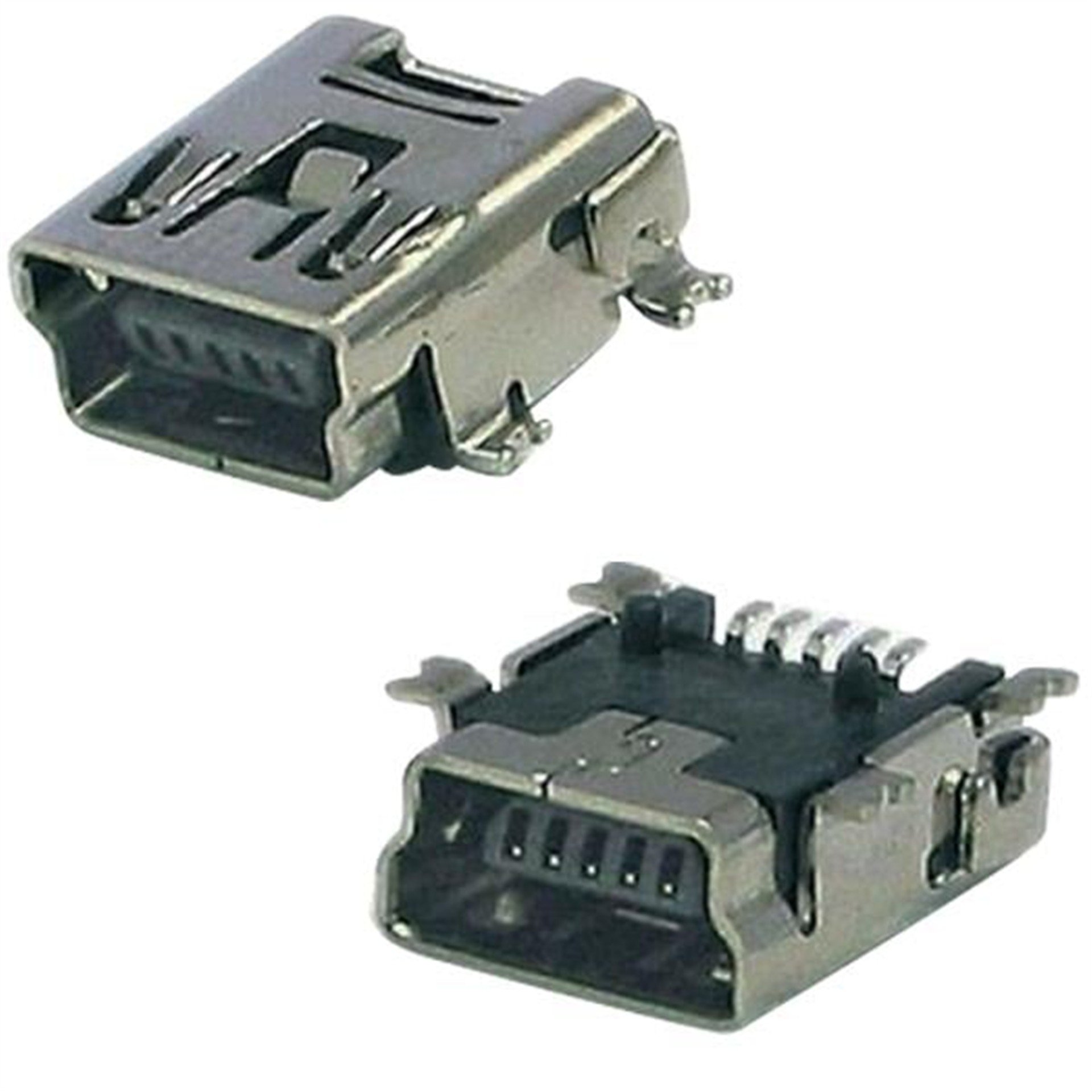 Elektromer Usb 5 Pin Yatık Şase  (Usb 5 Pin 90) - Fiş - Jack - Şase