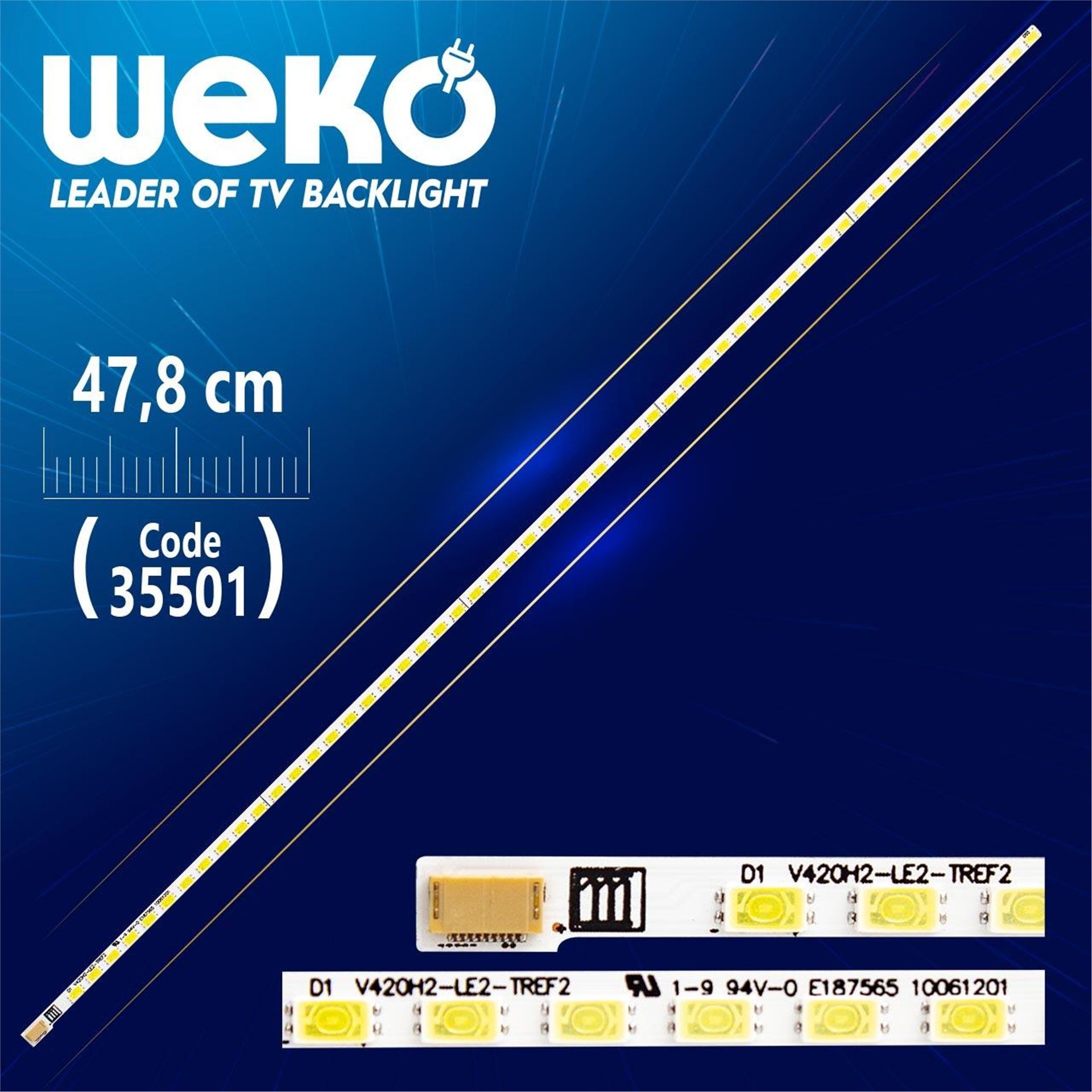 Weko V420H2-LE2-TREF2 - 47.8 Cm - 5 Ledli - (WK-1044) Tv Led Bar - Tv Led Bar