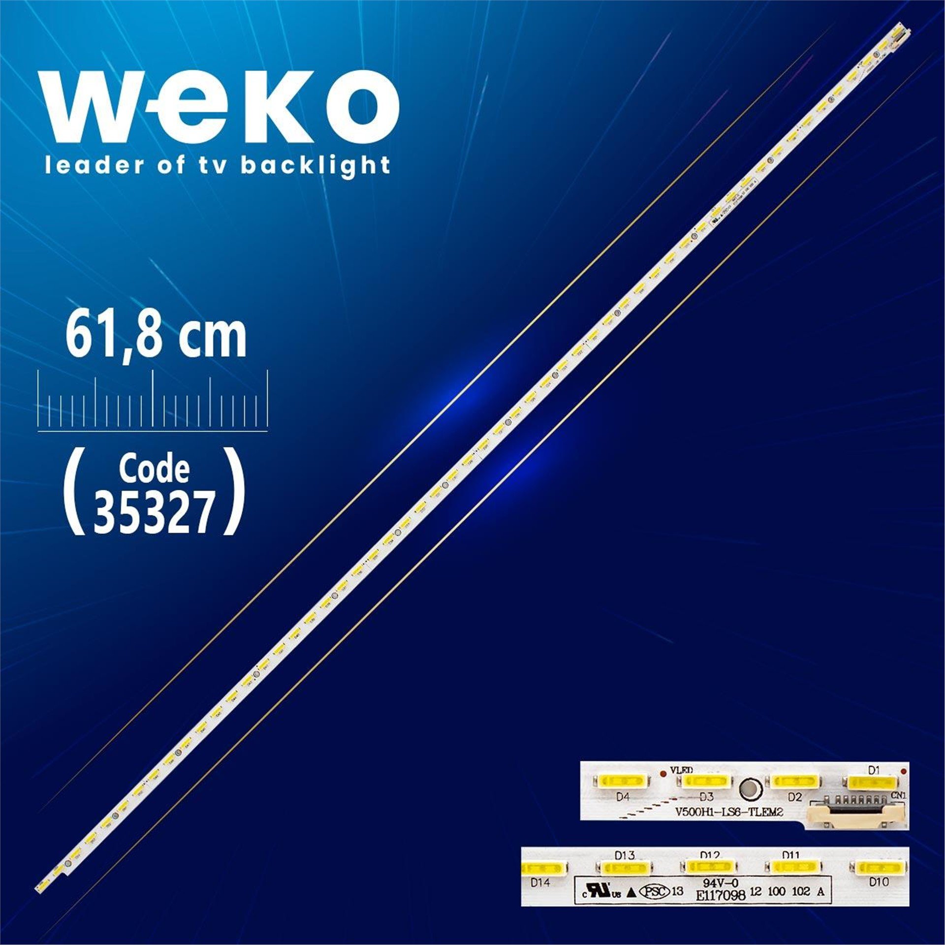 Weko V500h1-Ls6-Tlem2 - 61.8 Cm 56 Ledli - Wk-943- Tv Led Bar - Tv Led Bar