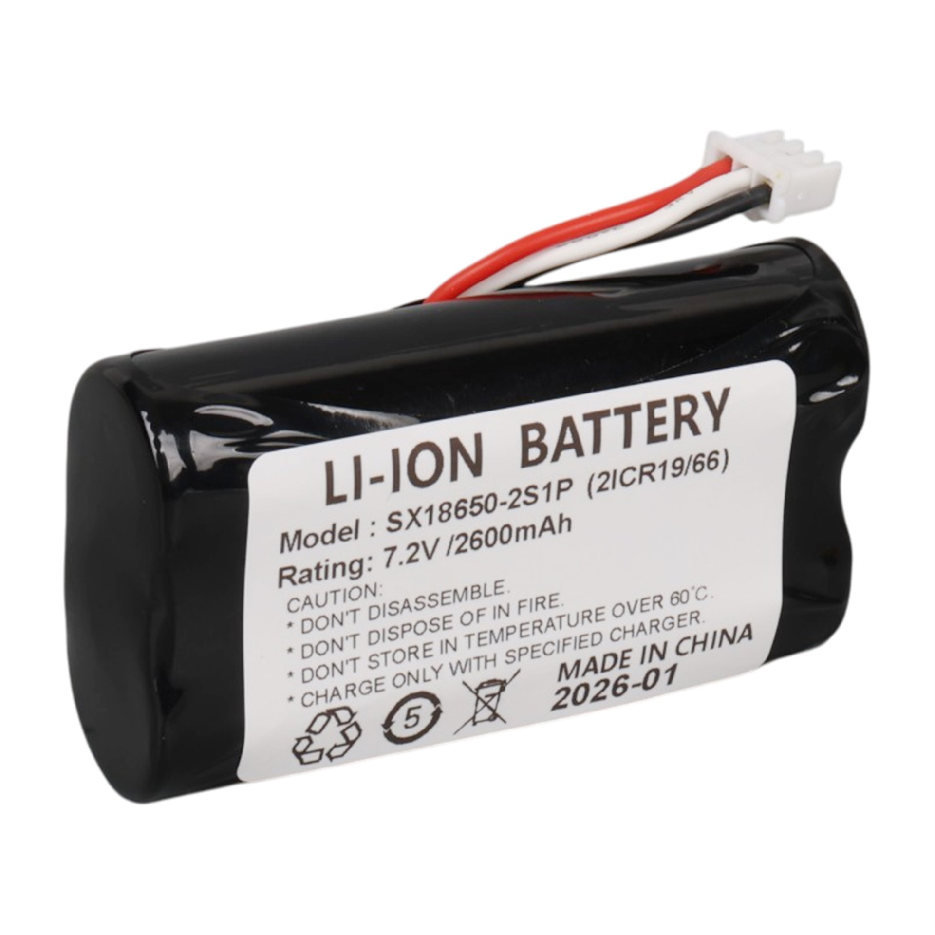 Reyonex VERIFONE X990-X970 UYUMLU SX18650-2D1P (2ICR19/66) 7.2 VOLT 2600 MAH ŞARJ EDİLEBİLİR LI-ON POS CİHAZI PİLİ - Şarjlı Piller