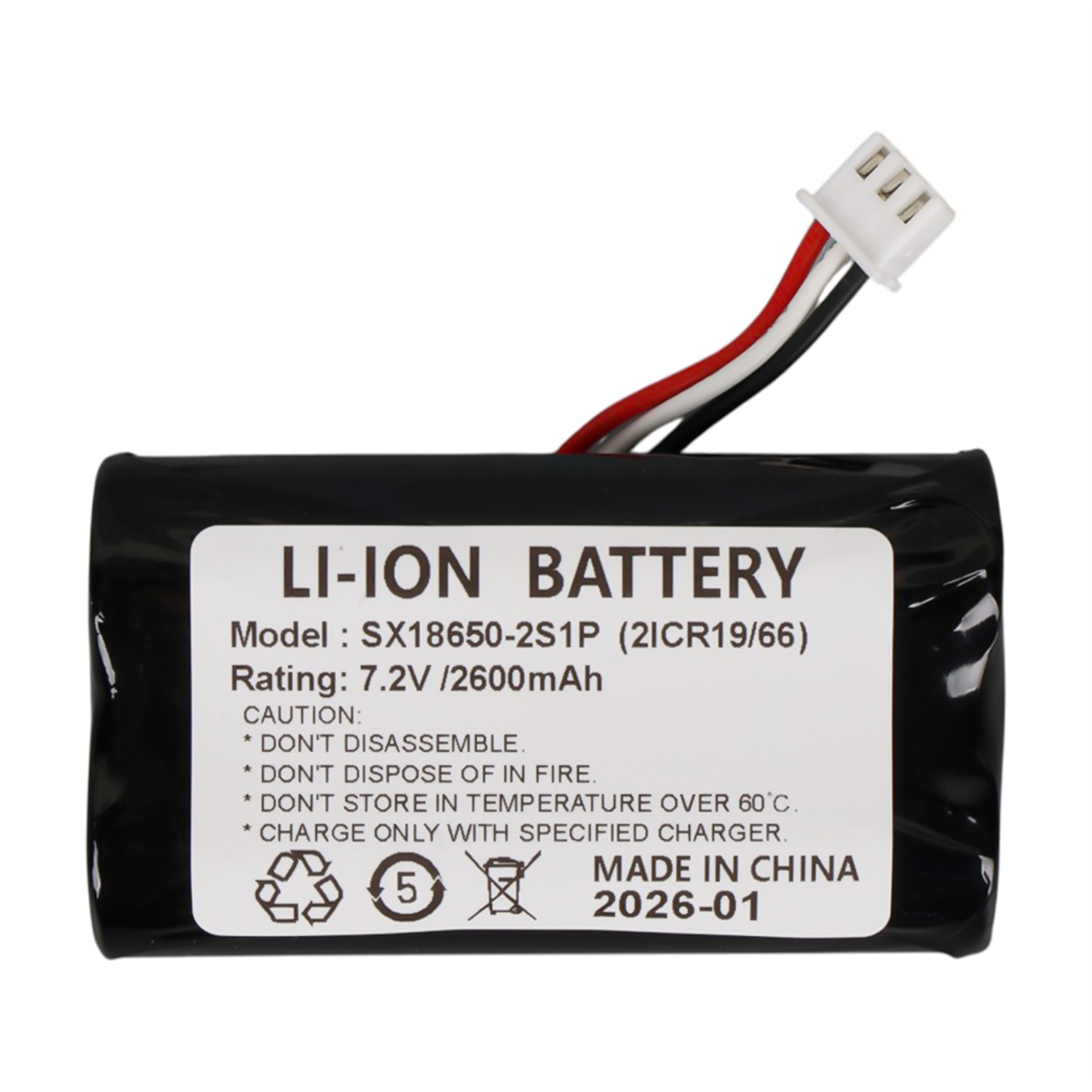 Reyonex VERIFONE X990-X970 UYUMLU SX18650-2D1P (2ICR19/66) 7.2 VOLT 2600 MAH ŞARJ EDİLEBİLİR LI-ON POS CİHAZI PİLİ - Şarjlı Piller