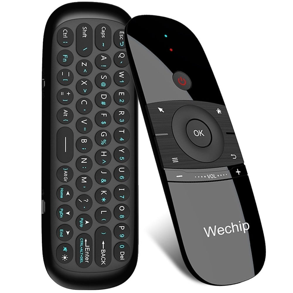 WECHIP W1 2.4G KABLOSUZ KLAVYE-MOUSE-MIKROFONLU AIR MOUSE AKILLI KUMANDA
