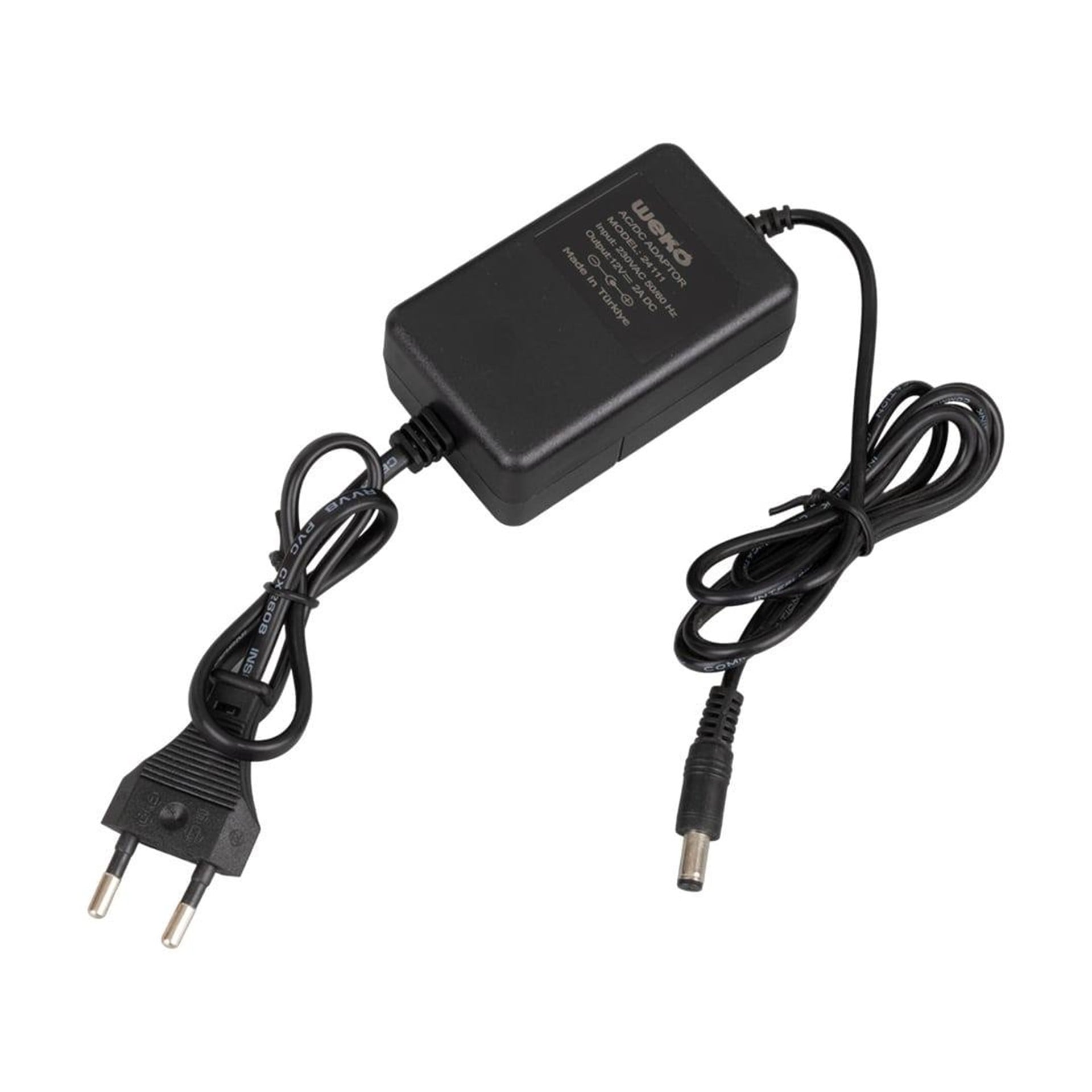Weko Weko 12 Volt 2 Amper 5.5*2.1 Uçlu Yerli Üretim Plastik Kasa Masaüstü Adaptör - Laptop Adaptörleri