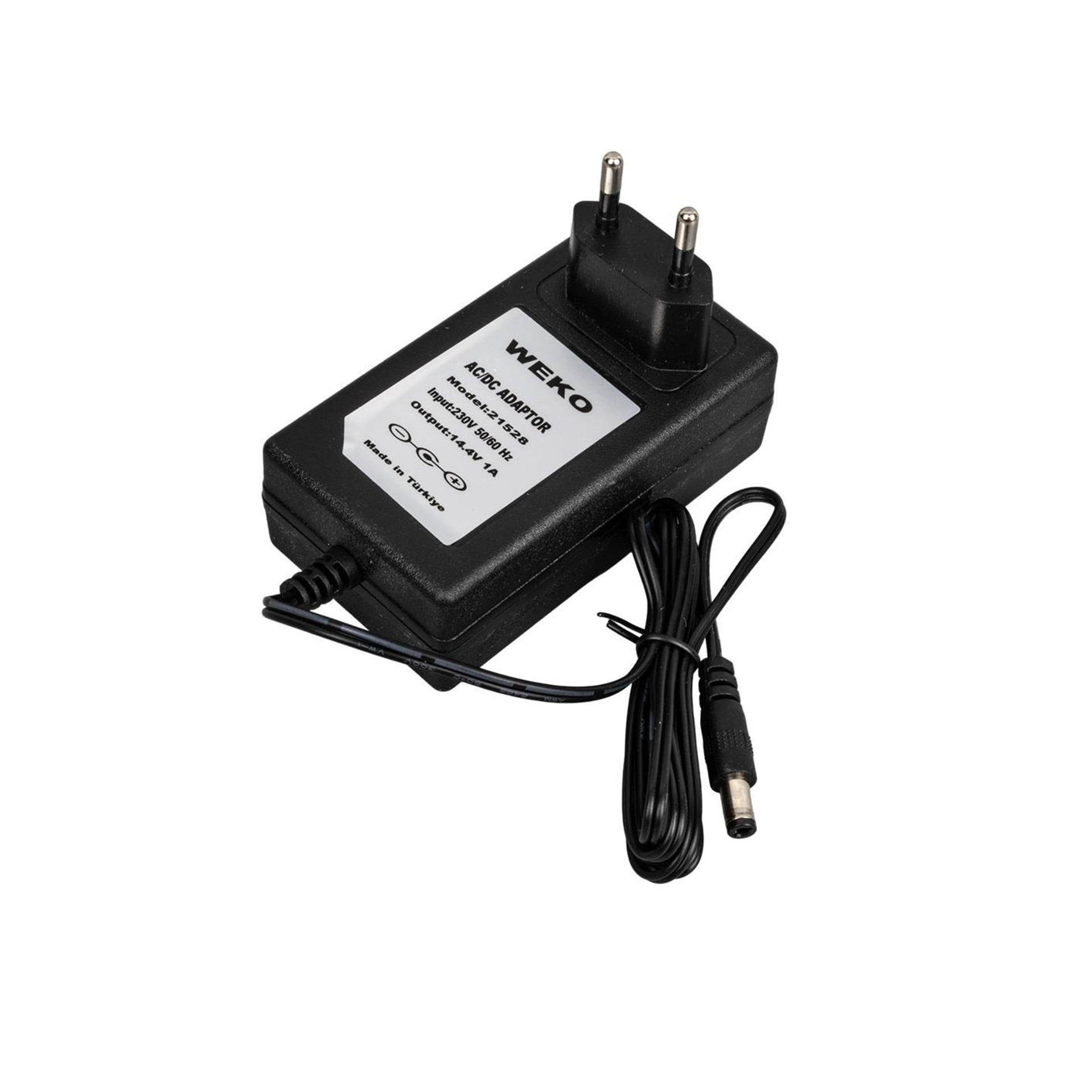 Weko Weko 14.4 Volt - 1 Amper 5.5*2.5 Uçlu Plastik Işıklı Kasa Priz Tip Adaptör - Adaptörler