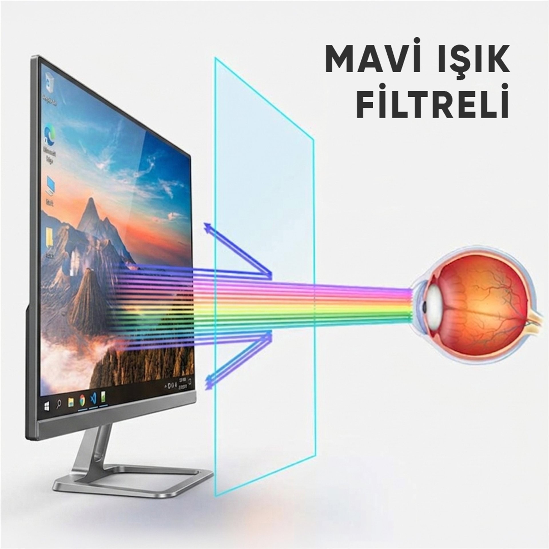 Mert-er Elektronik WEKO 19.5 INCH MAVİ IŞIK KESİCİLİ 2MM MONİTÖR KORUYUCU OPTİK DIFFUSER - Kategorisiz
