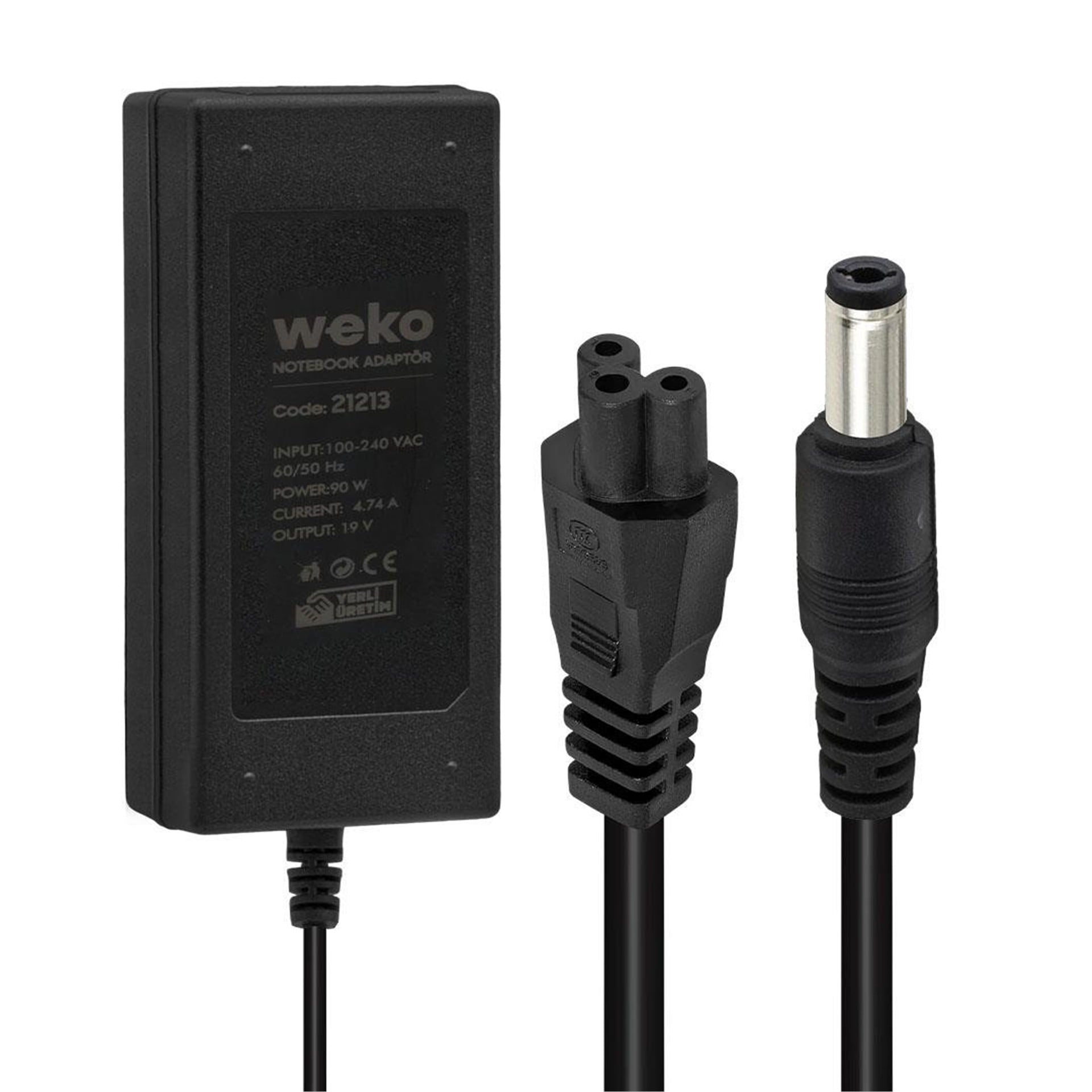 Weko Weko 19 Volt 4.74 Amper 90 Watt Notebook Adaptör (5.5*2.5 Uçlu) - Laptop Adaptörleri