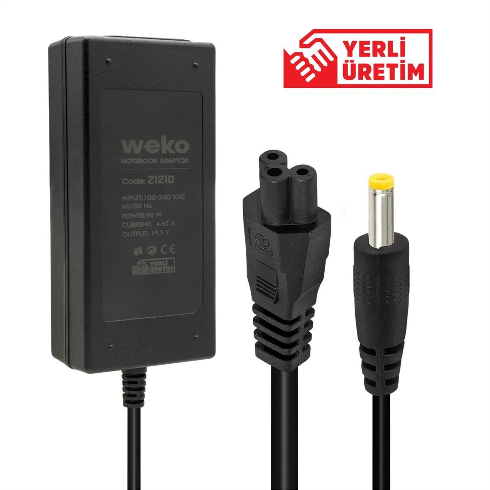 Weko Weko 19.5 Volt 4.62 Amper 90 Watt Notebook Adaptör (4.0*1.7 Uçlu) - Laptop Adaptörleri