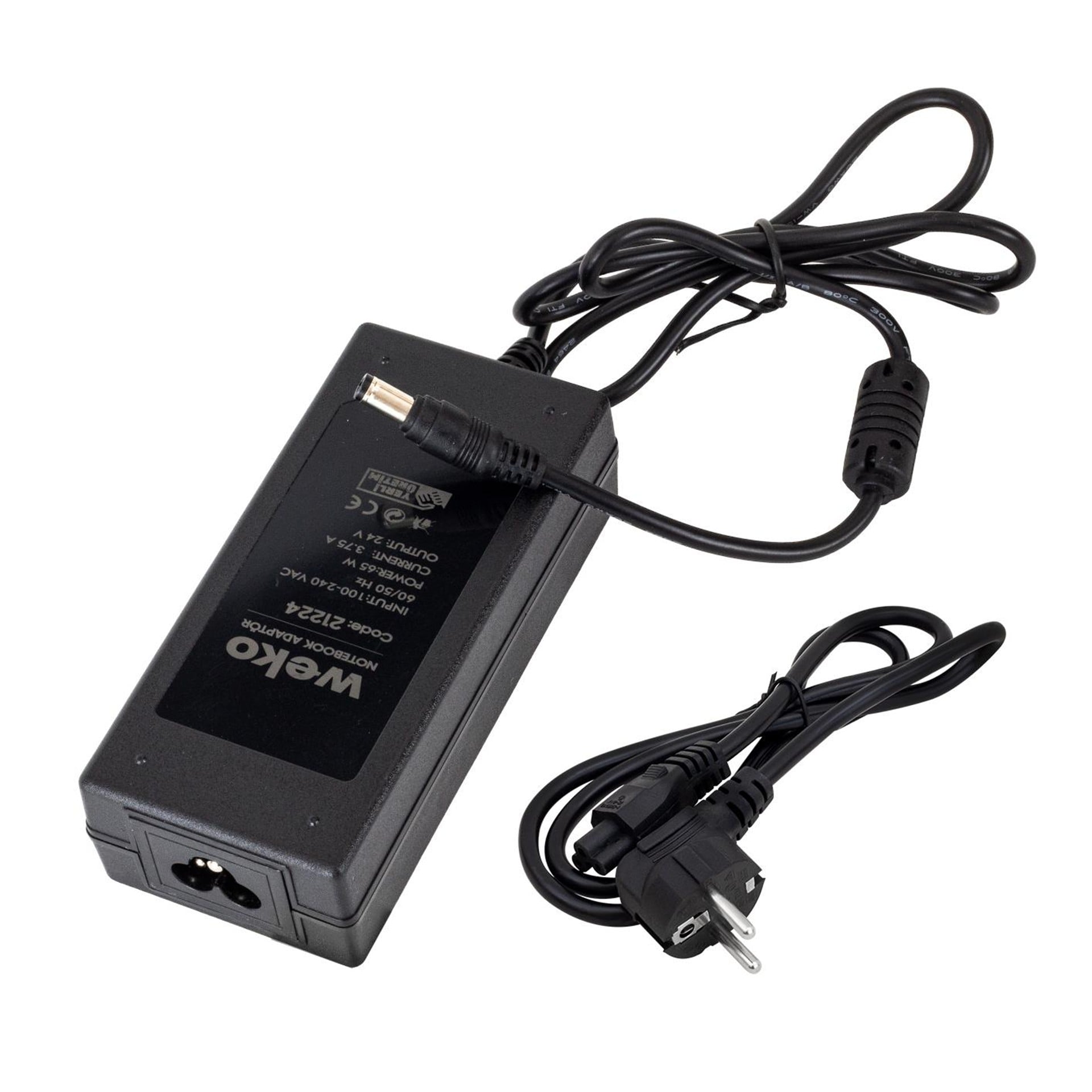 Weko Weko 24 Volt 3.75 Amper 65 Watt Notebook Adaptör (5.5*2.5 Uçlu) - Laptop Adaptörleri
