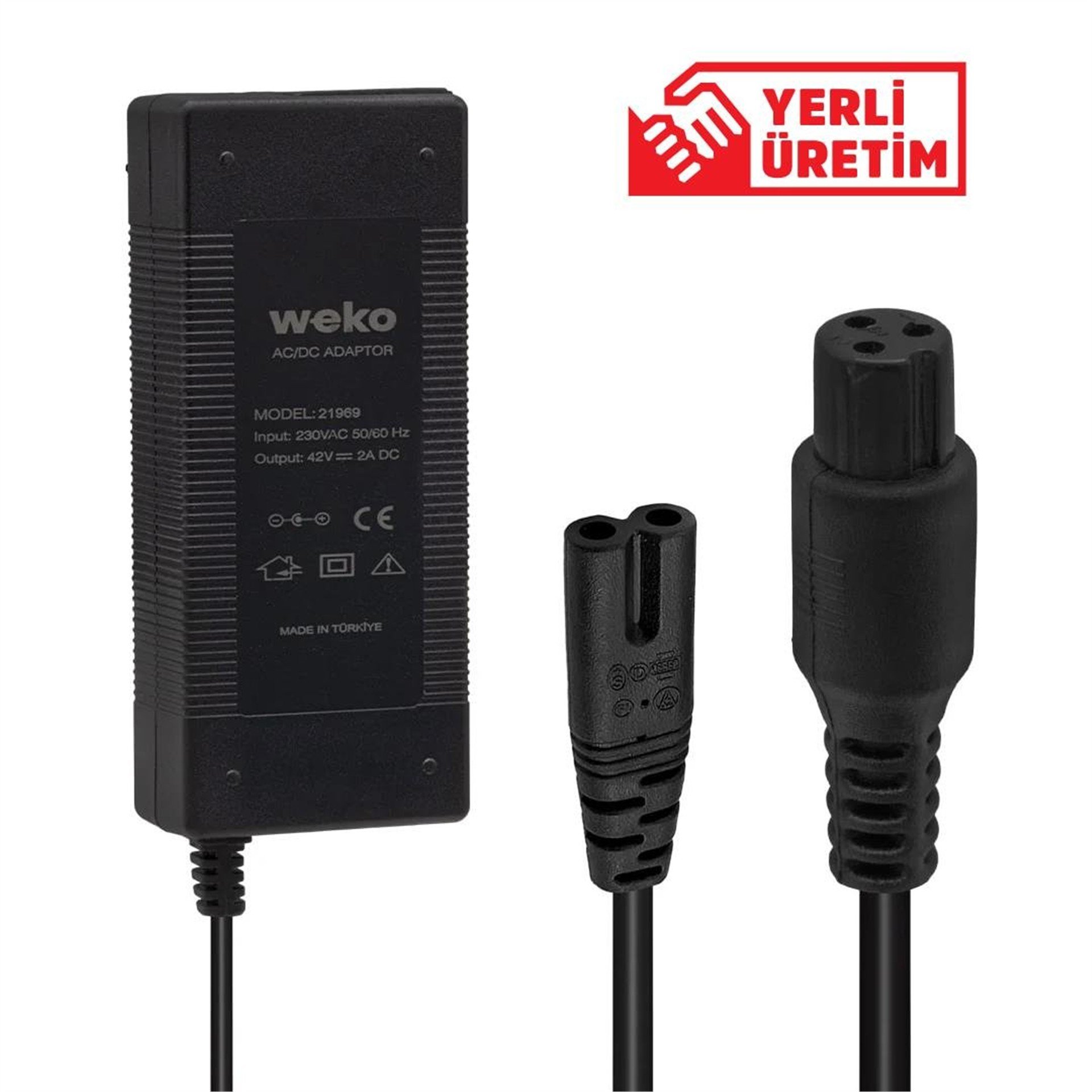 Weko Weko 42 Volt 2 Amper 3 Pinli Masaüstü Ginger Elektrikli Bisiklet Şarj Cihazı - Elektrikli Bisiklet Şarj Cihazı