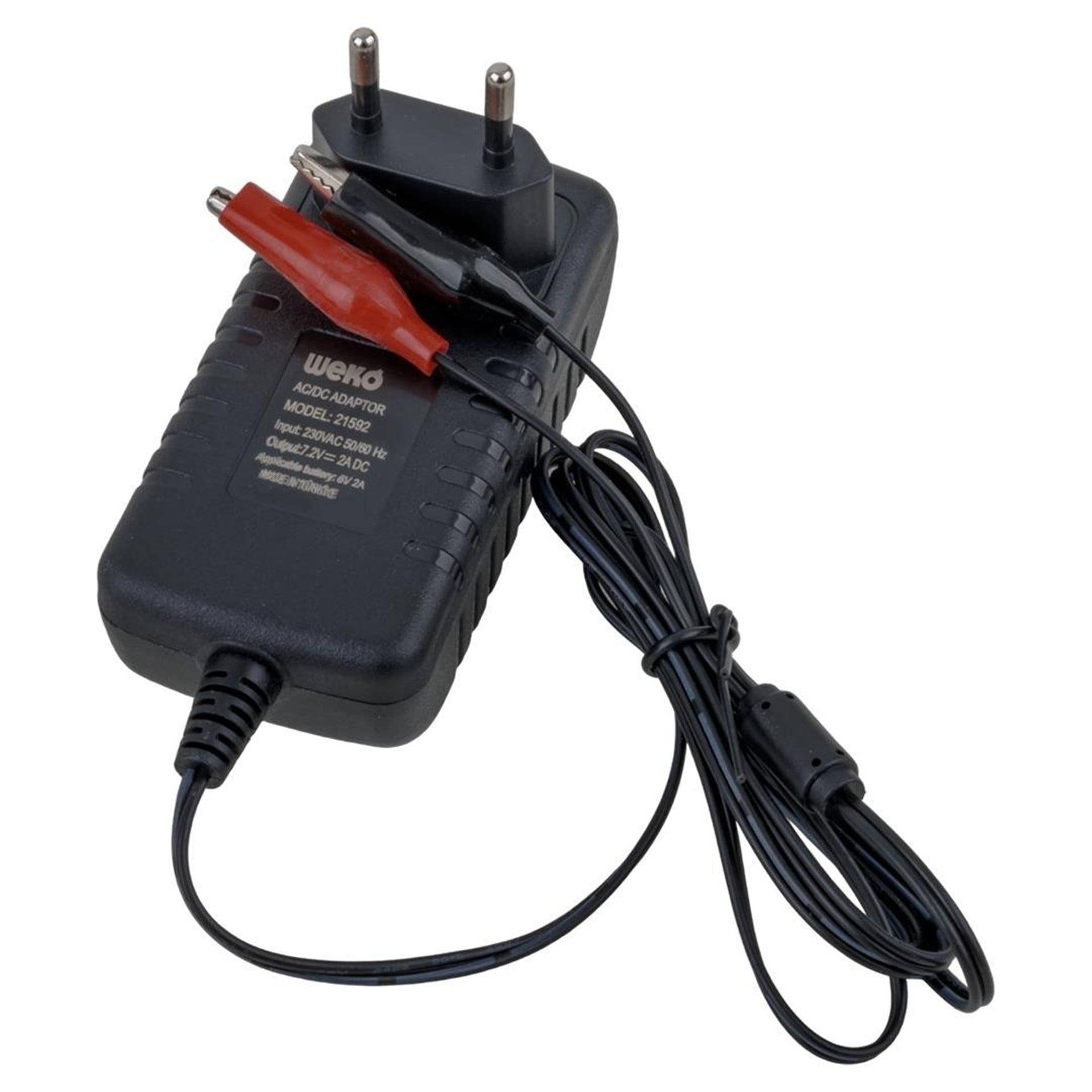 Weko Weko 7.2 Volt 2 Amper Krokodil Uçlu Priz Tip Ledli Yerli Üretim Akü Şarj Cihazı - Akü Şarj Cihazları