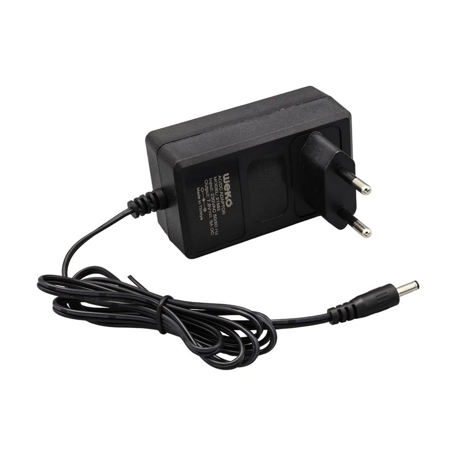 Weko Weko 7.8 Volt - 3 Amper 3.5*1.35 Uçlu Plastik Yazar Kasa Adaptörü - Yazar Kasa - Pos Adaptörü