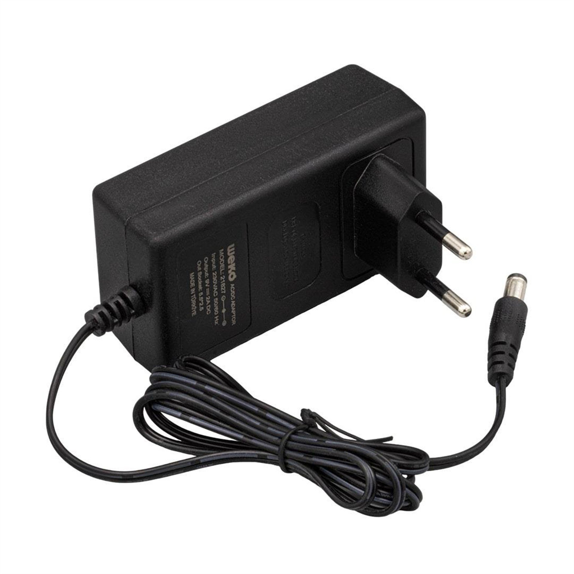 Weko Weko 9 Volt 2 Amper Priz Tipi Plastik Kasa Adaptör 5.5*2.5 Uç - Adaptörler