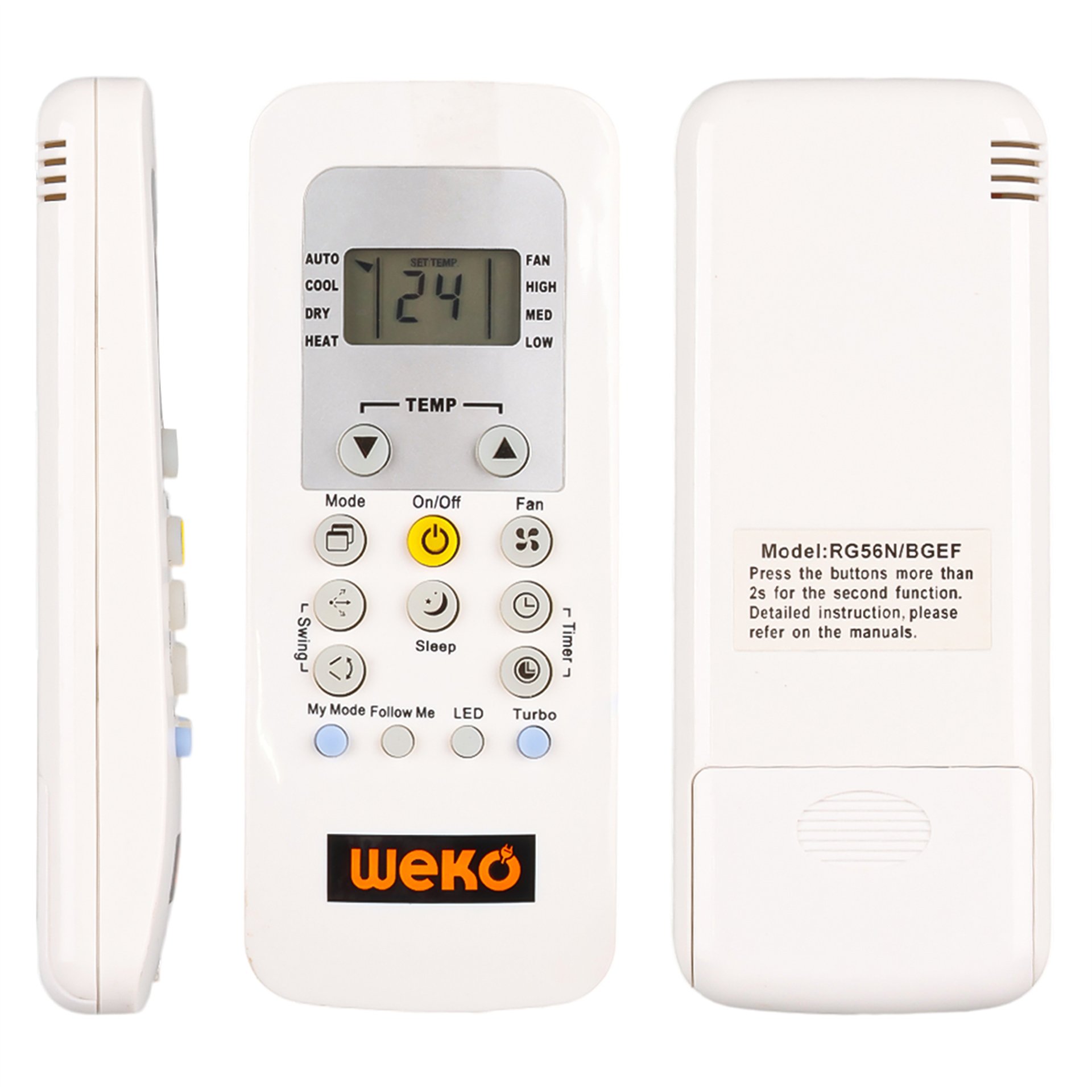 Reyonex Weko Kk Carrıer Rg56N/Bgef / 42Qhc018Es Klima Kumanda - Klima Kumandaları